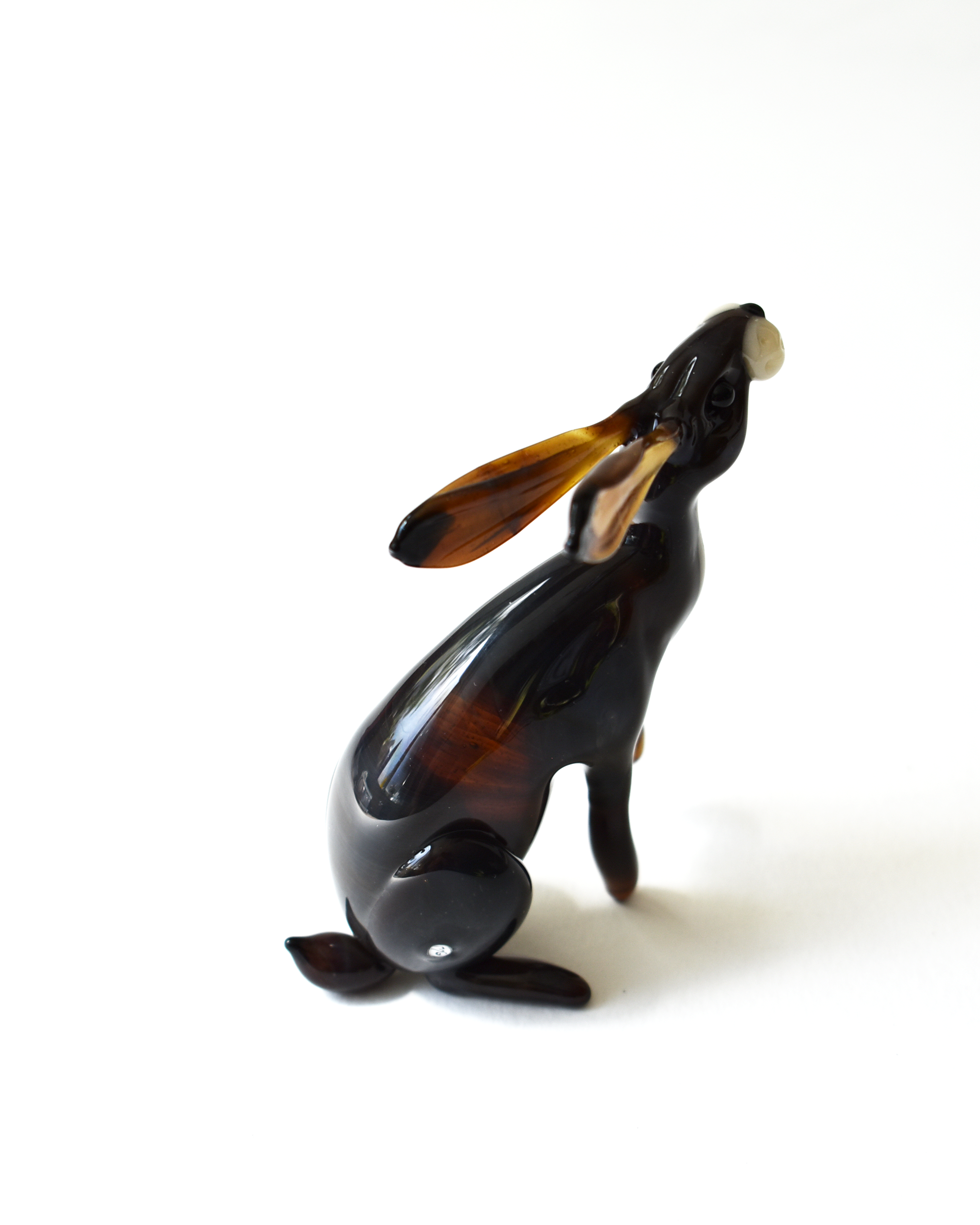 'Inquisitive Hare' Glass Sculpture