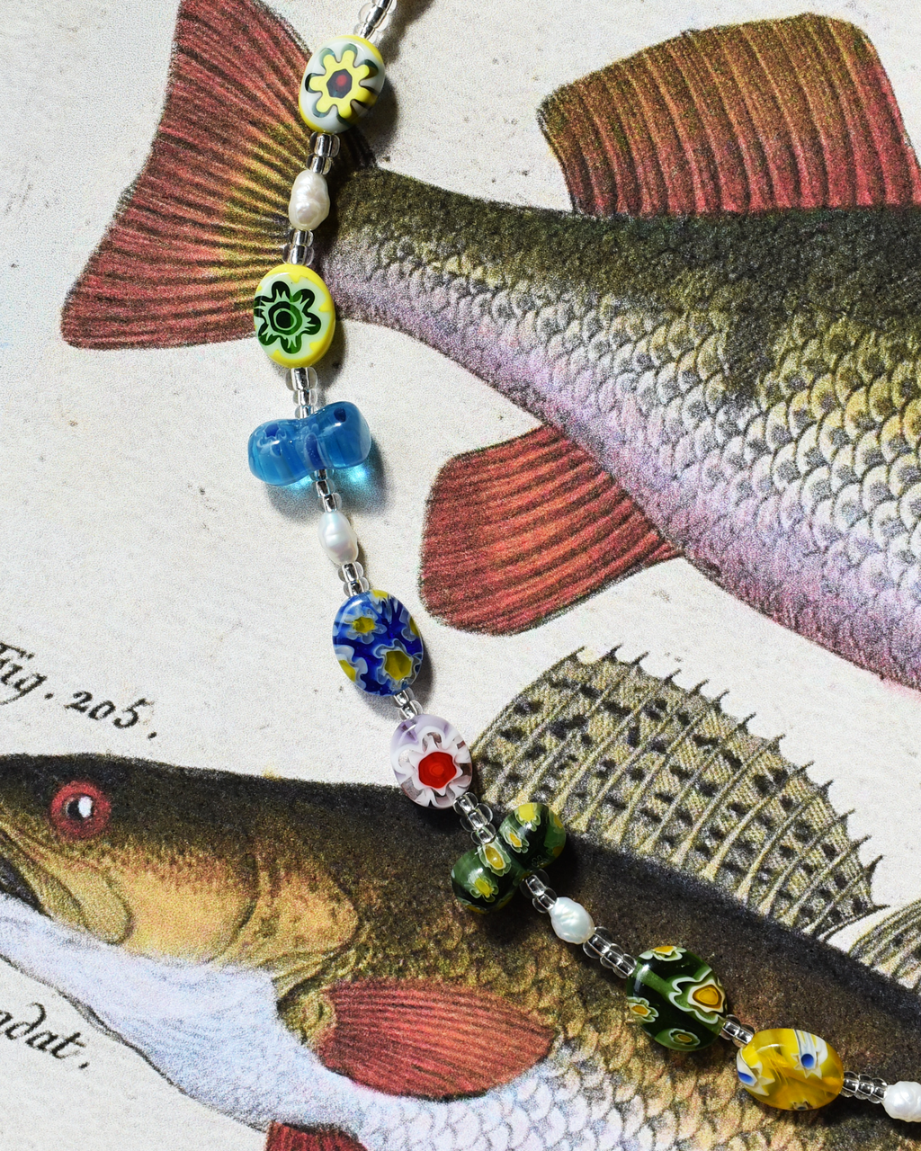Colourful Millefiori Bead Necklace
