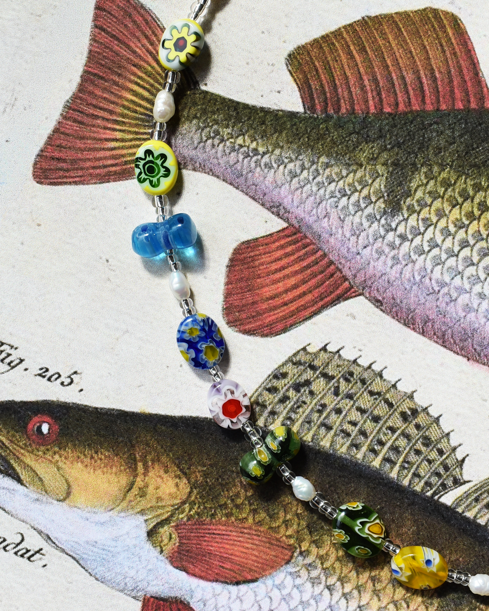 Colourful Millefiori Bead Necklace