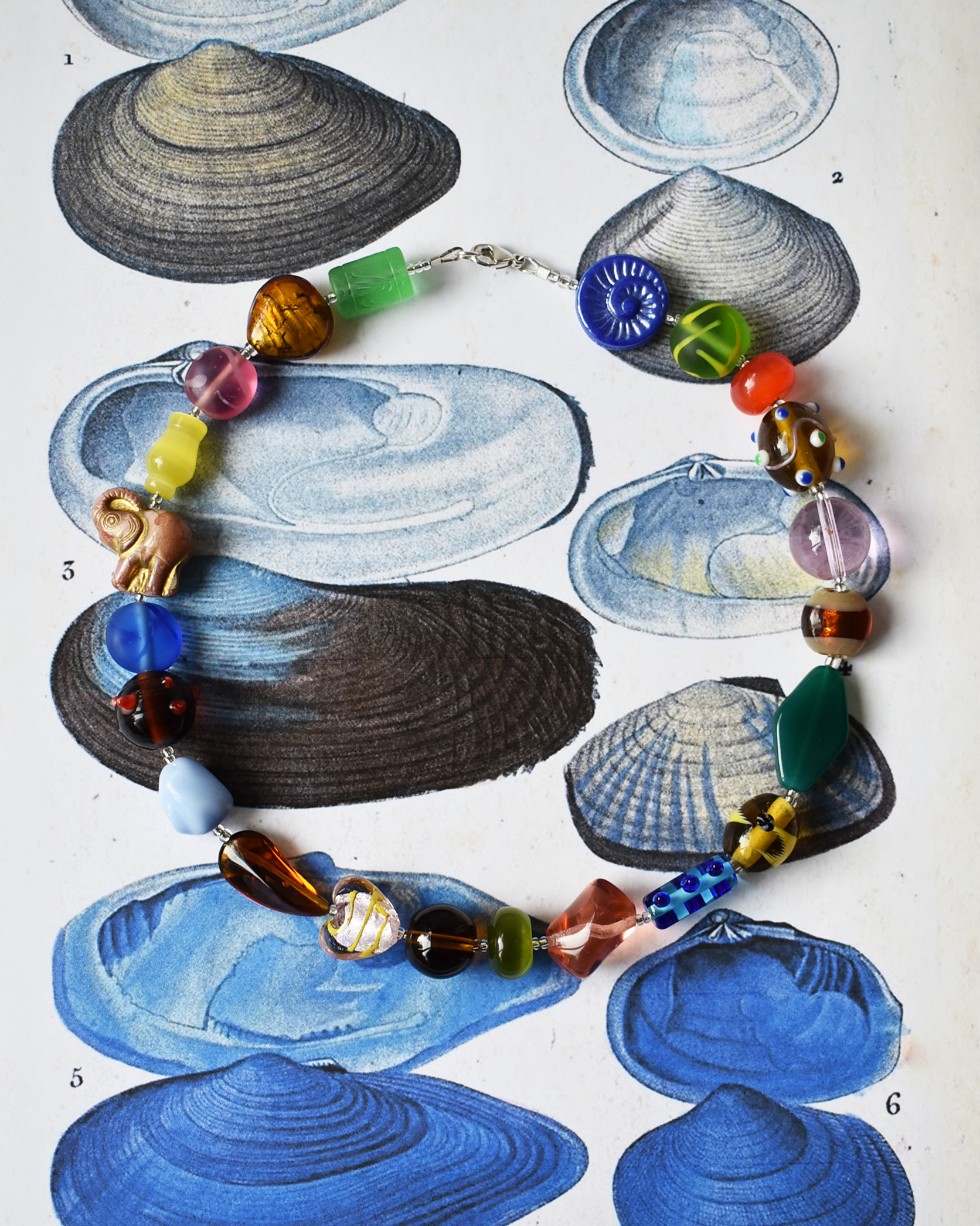 'Heirloom Mix' Colourful Bead Necklace