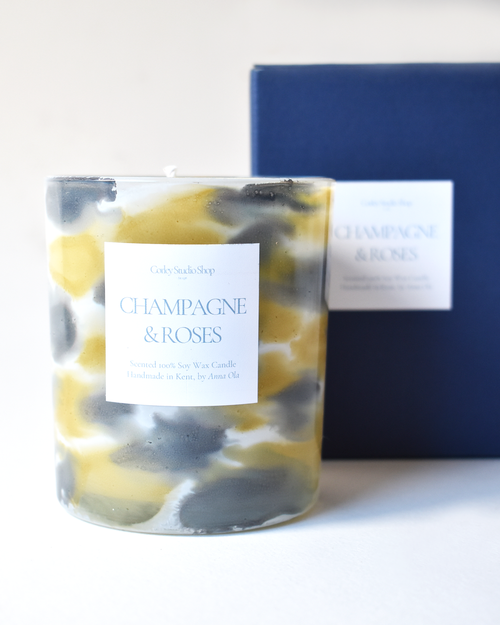 'Champagne & Roses' Golden Drift Candle