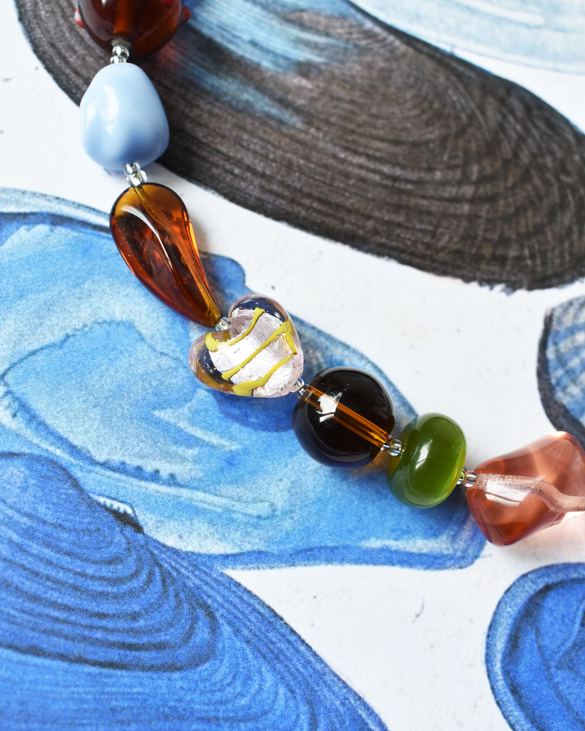 'Heirloom Mix' Colourful Bead Necklace