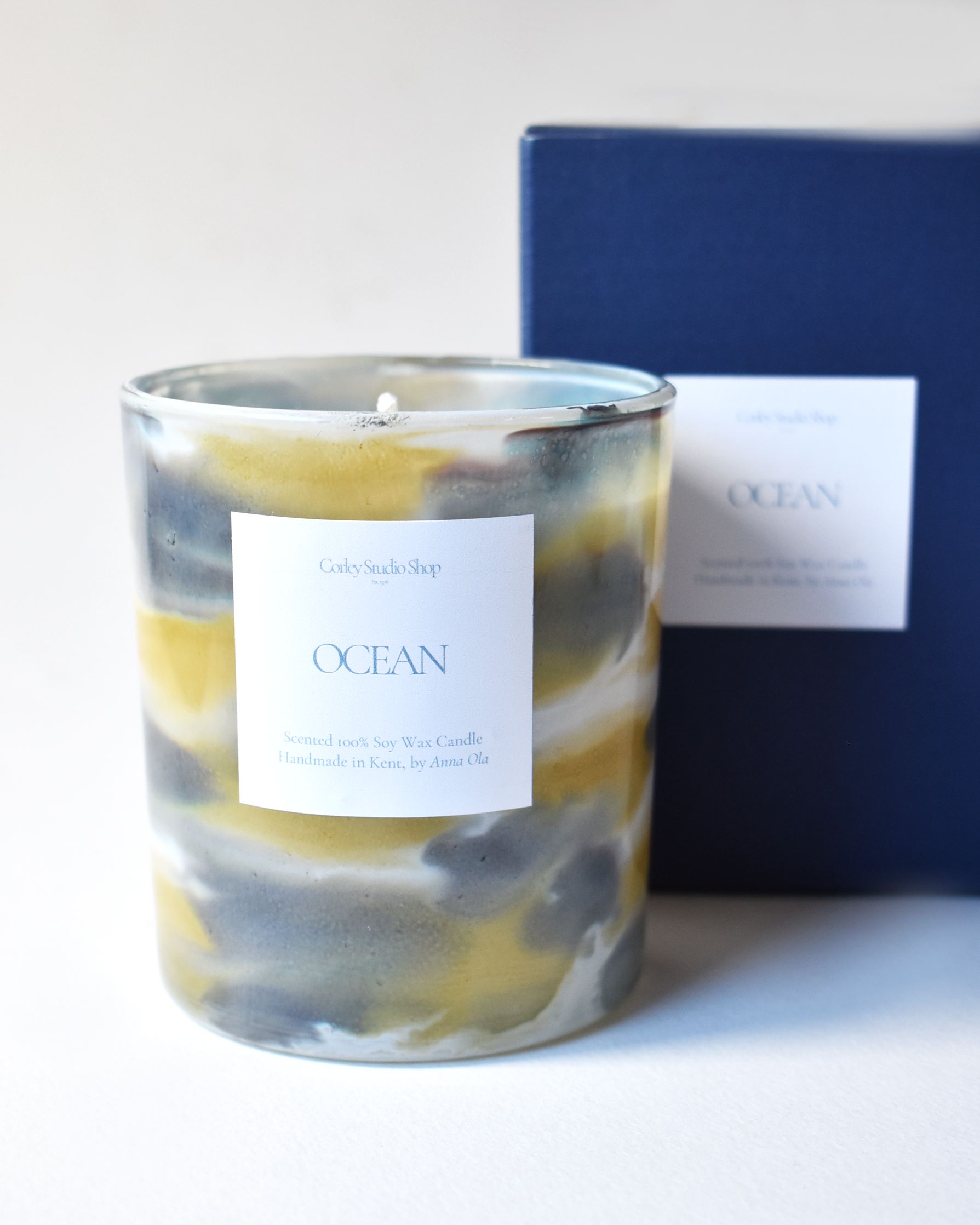 'Ocean' Golden Drift Candle