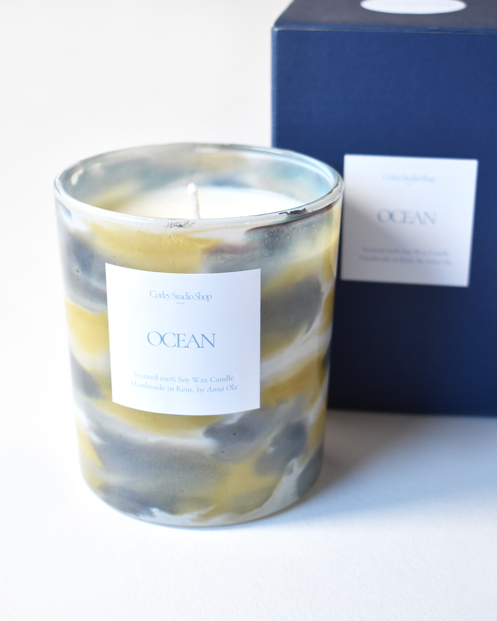 'Ocean' Golden Drift Candle