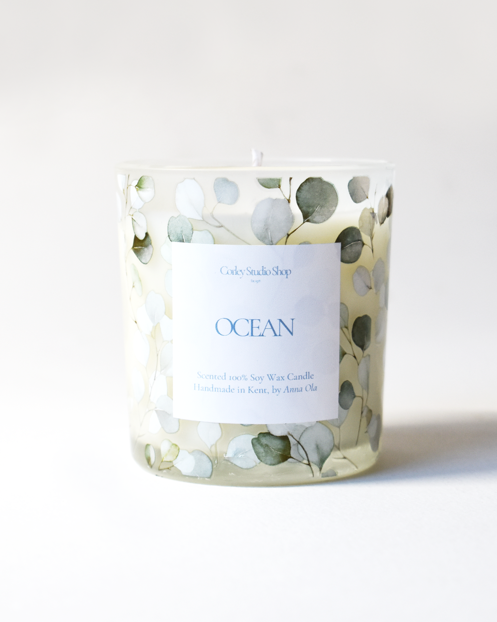 'Ocean' Coastal Leaf Candle