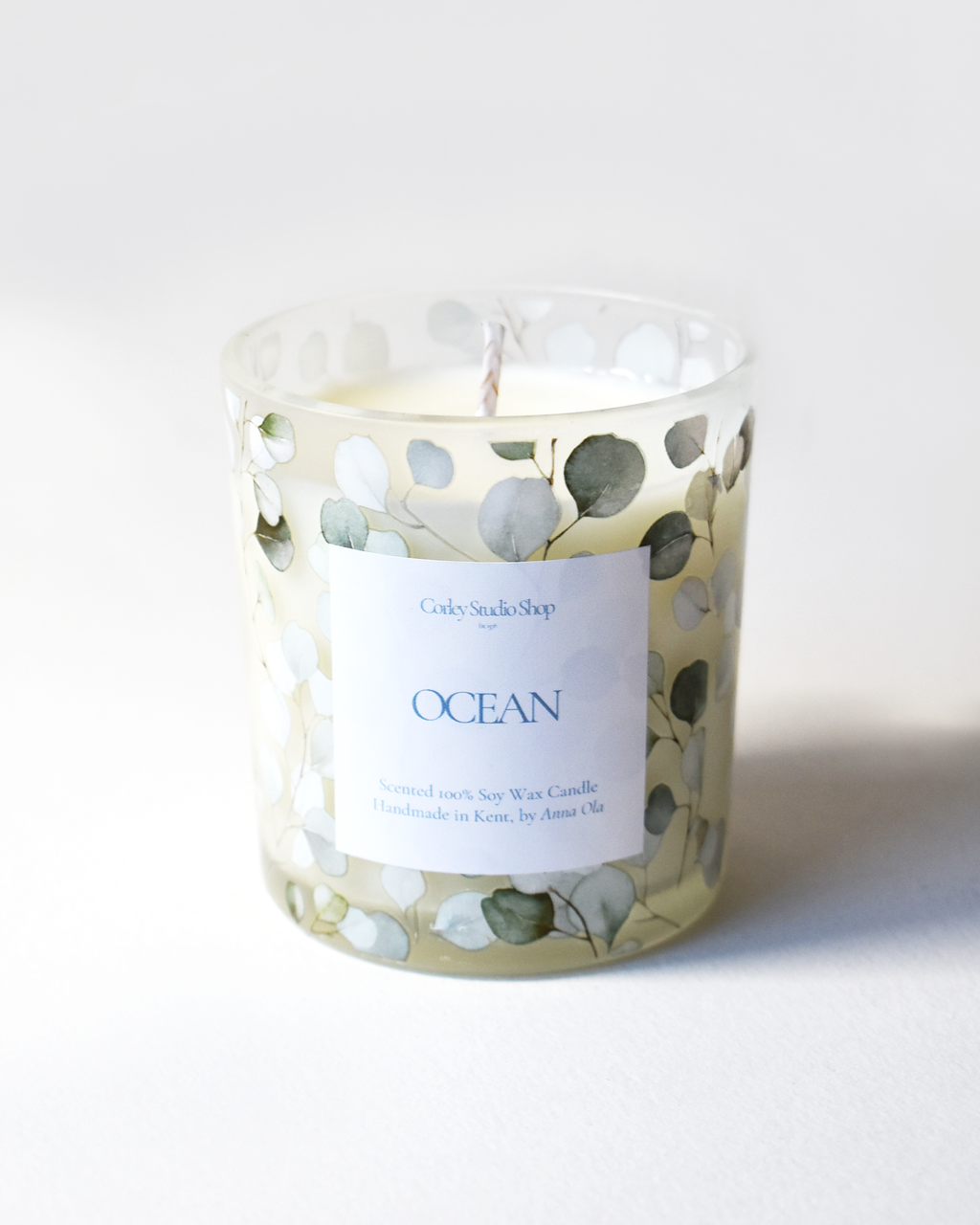 'Ocean' Coastal Leaf Candle