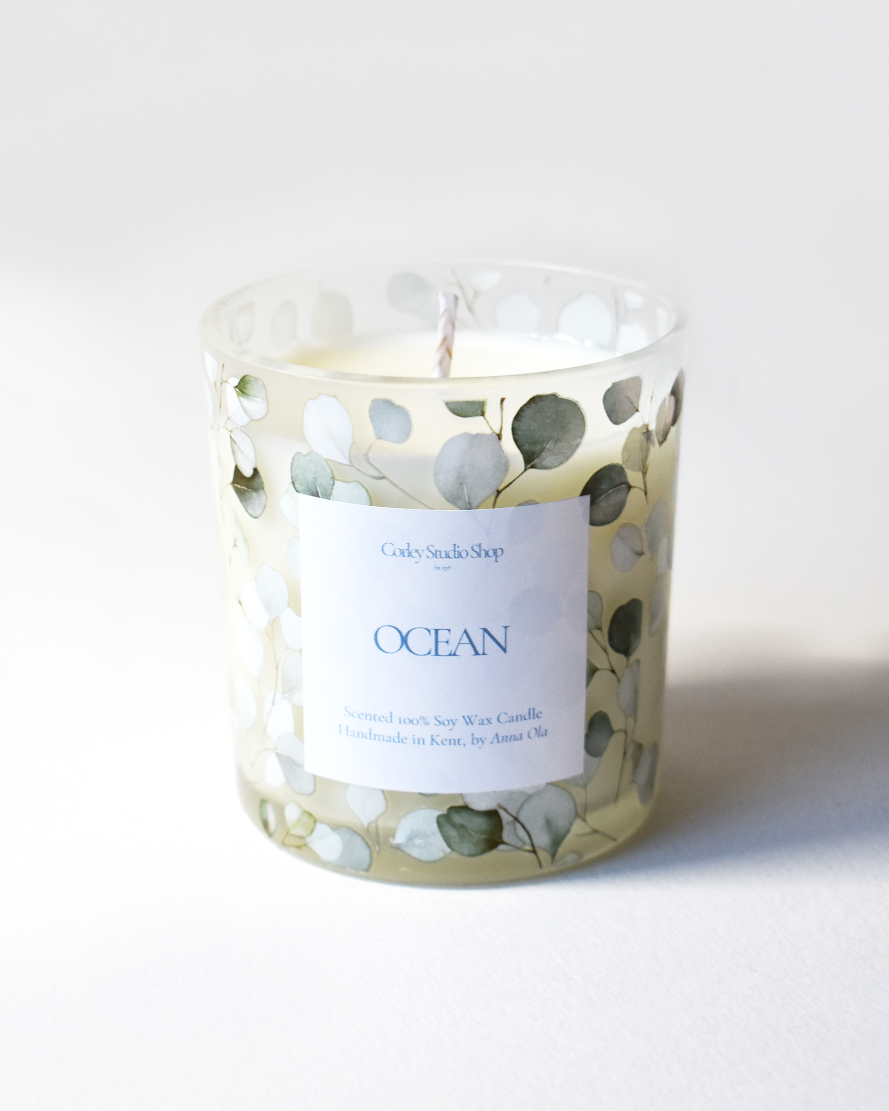 'Ocean' Coastal Leaf Candle