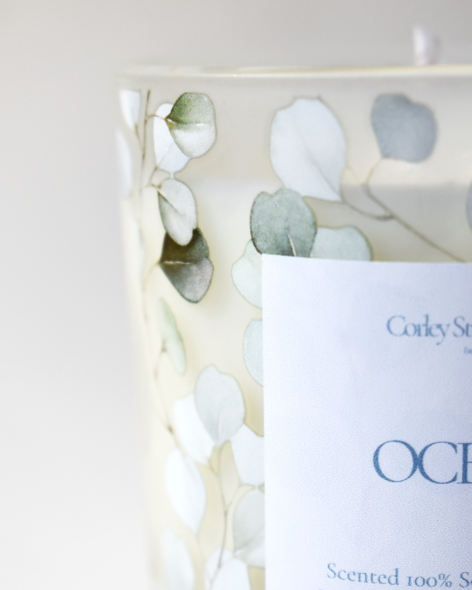 'Ocean' Coastal Leaf Candle