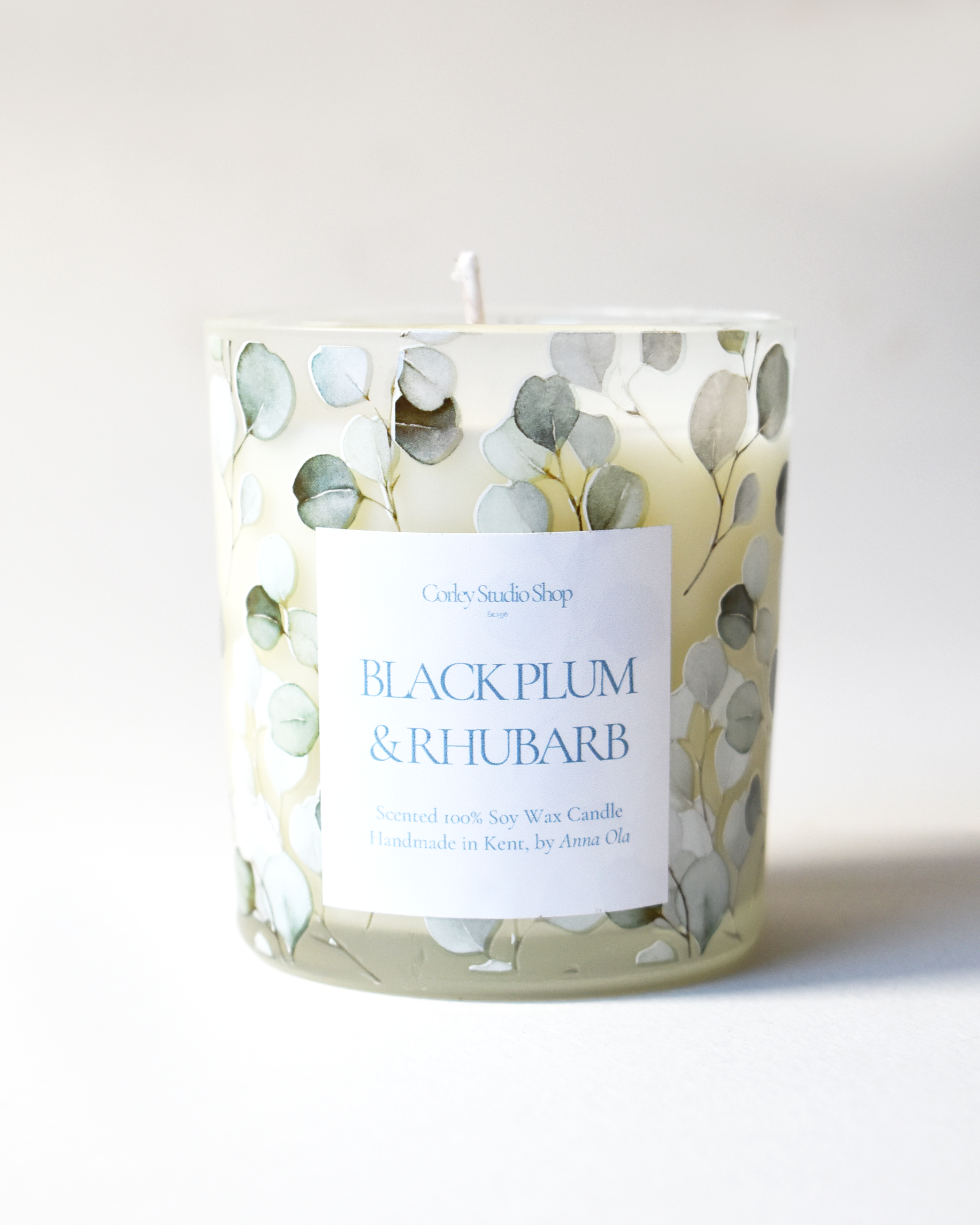 'Black Plum & Rhubarb' Coastal Leaf Candle