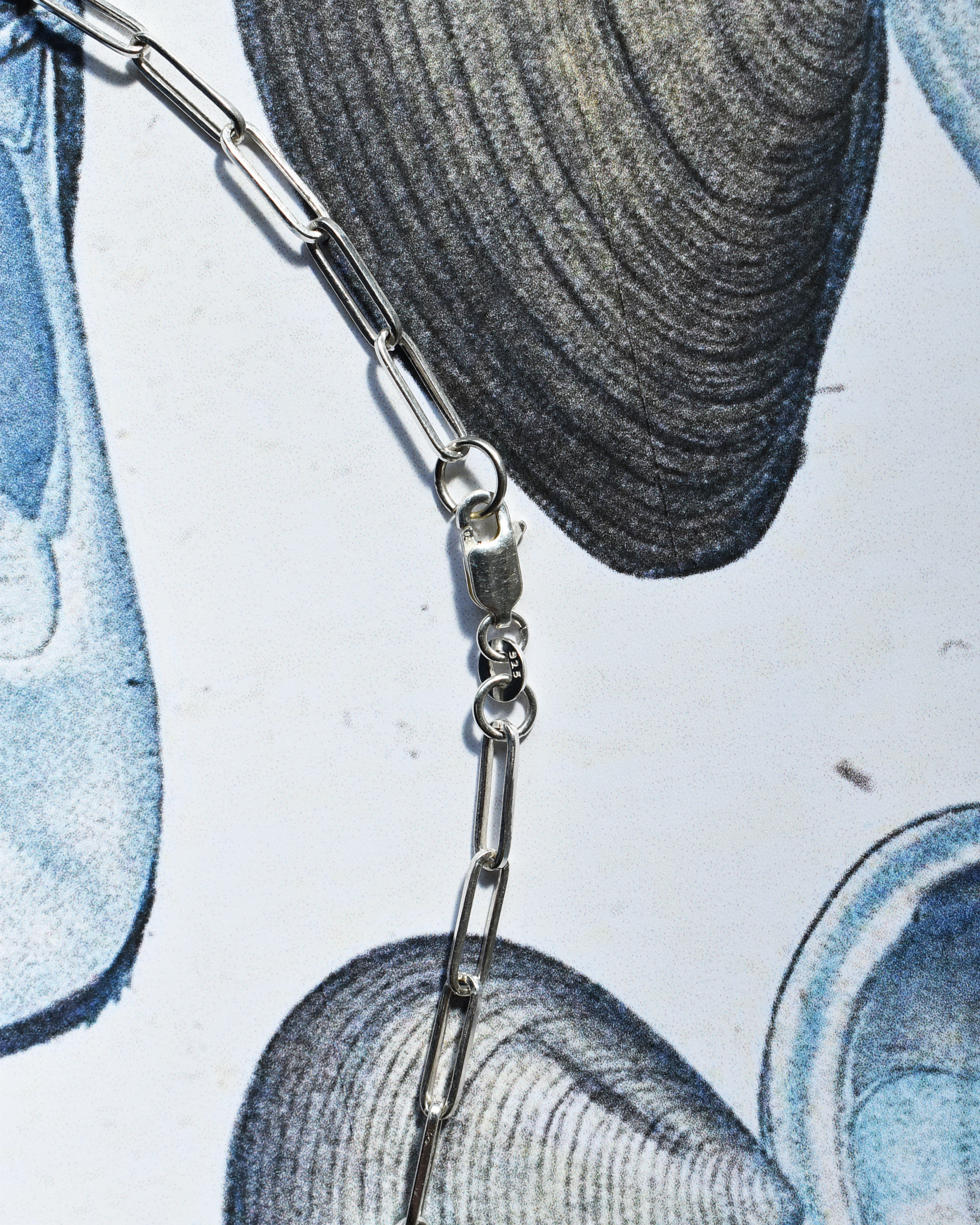 'Iridescent Tide' Paperclip Chain Necklace