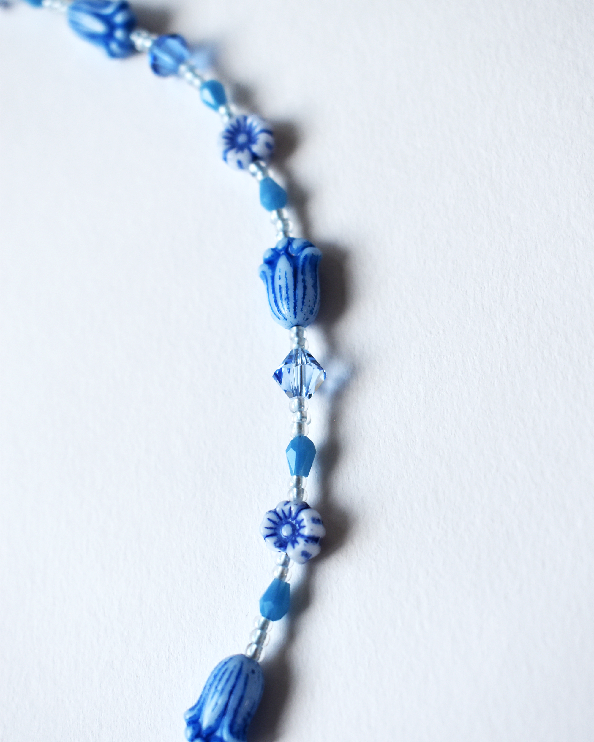 'Wildflower' Blue Bead Necklace