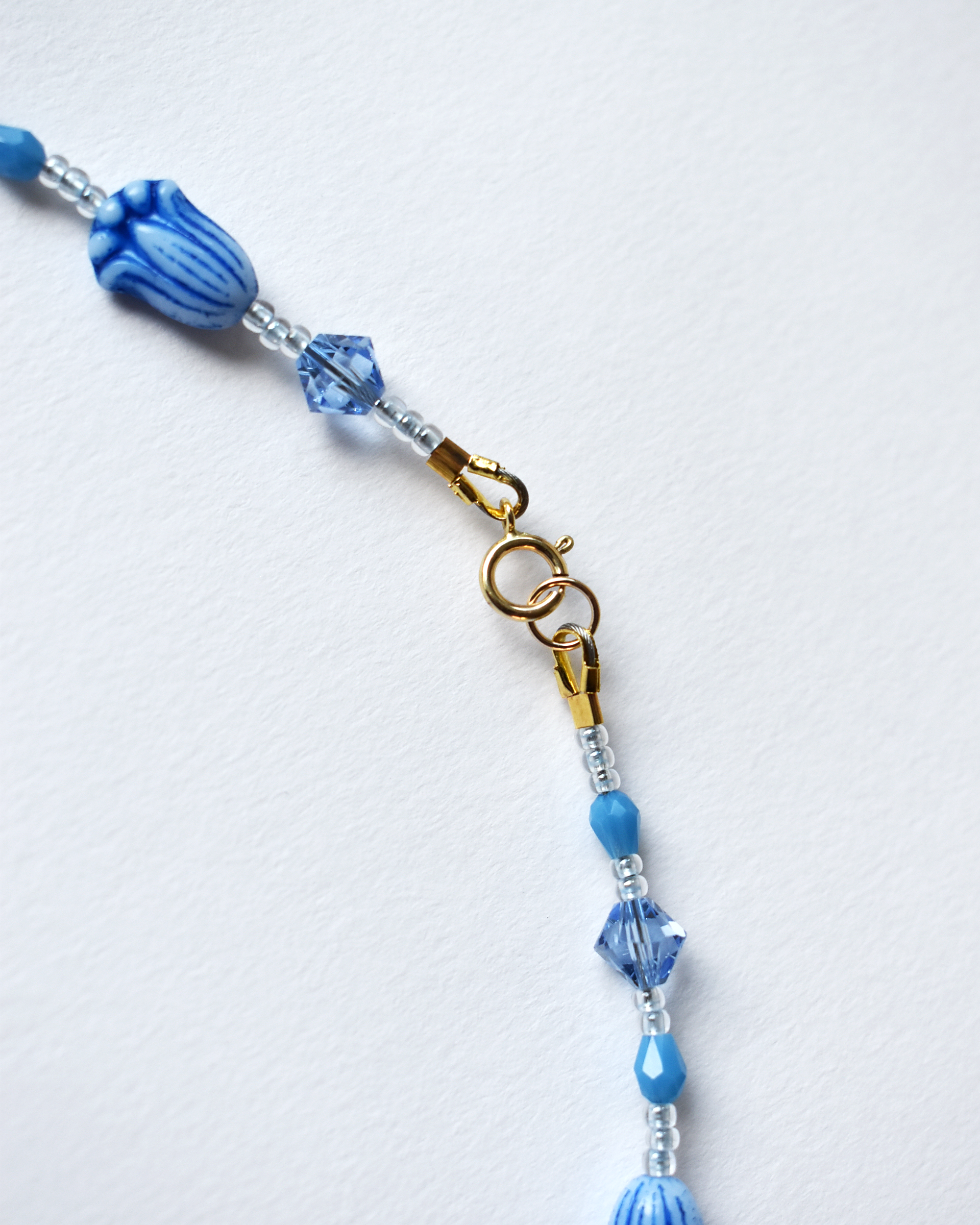 'Wildflower' Blue Bead Necklace