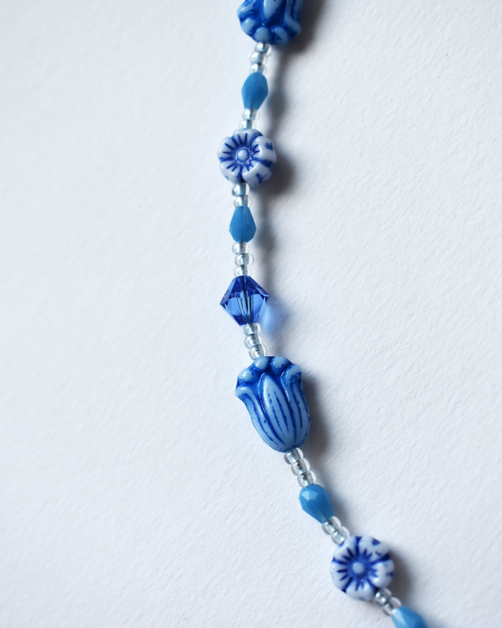 'Wildflower' Blue Bead Necklace