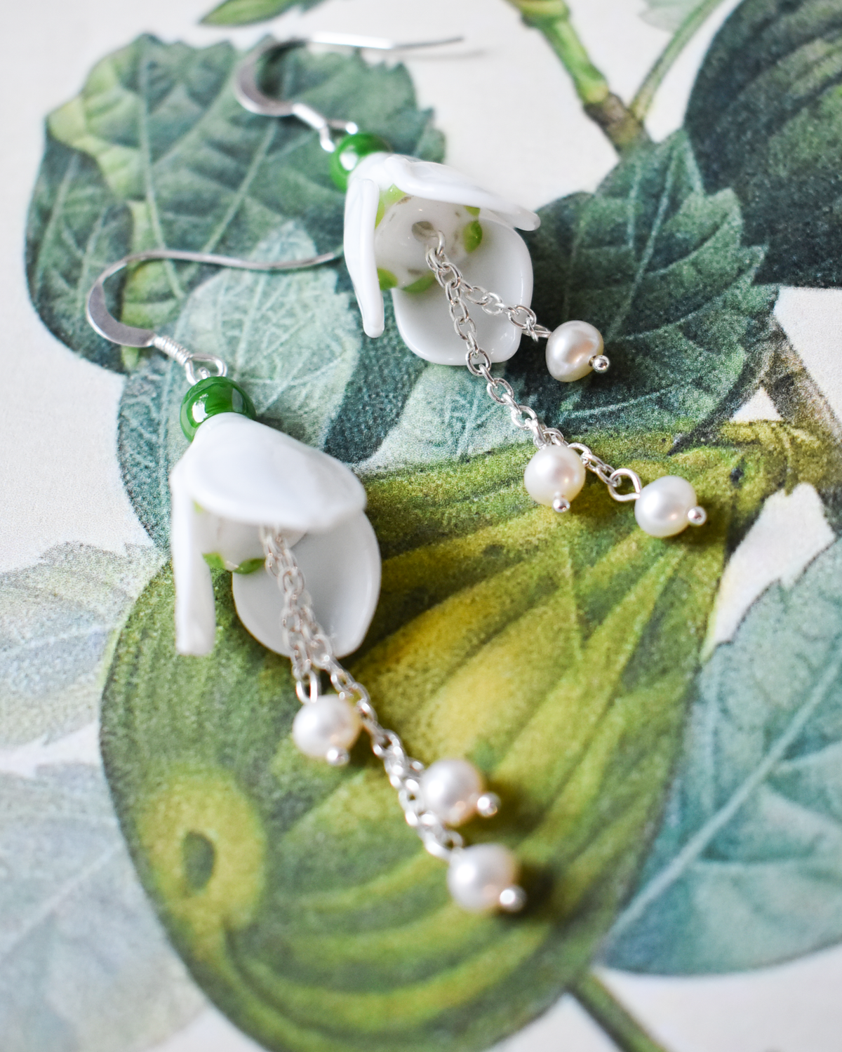 'Snowdrops' Freshwater Pearl Earrings