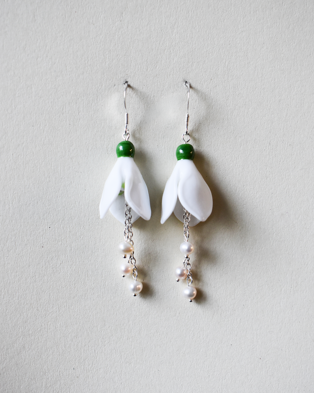 'Snowdrops' Freshwater Pearl Earrings