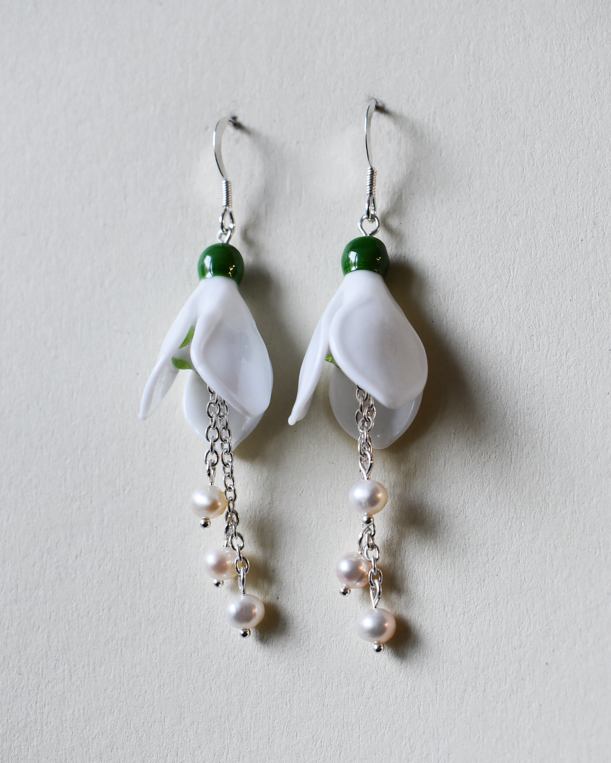 'Snowdrops' Freshwater Pearl Earrings