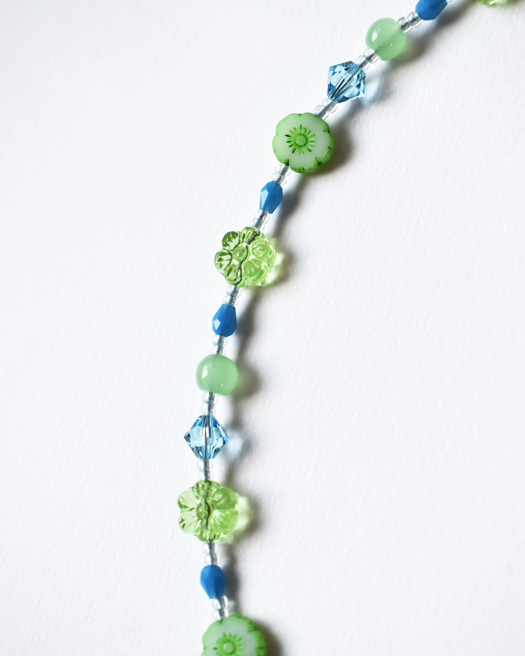 'Wildflower' Green Bead Necklace