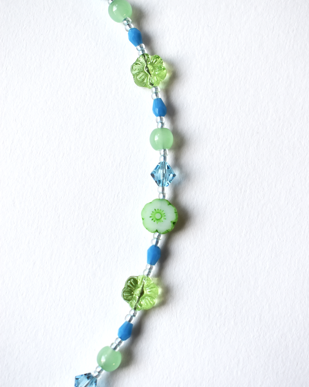 'Wildflower' Green Bead Necklace