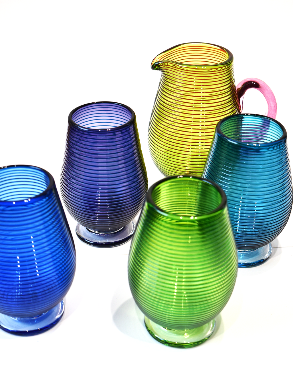 Lime & Cranberry Spiral Jug (M)