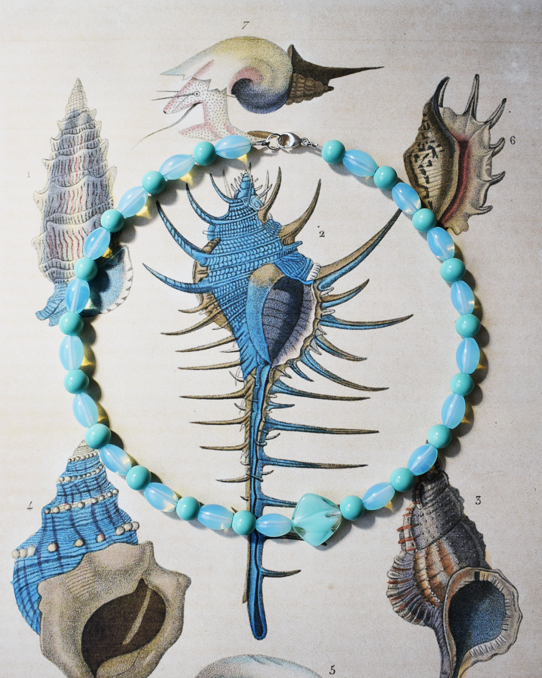 'Turquoise Tide' Bead Necklace