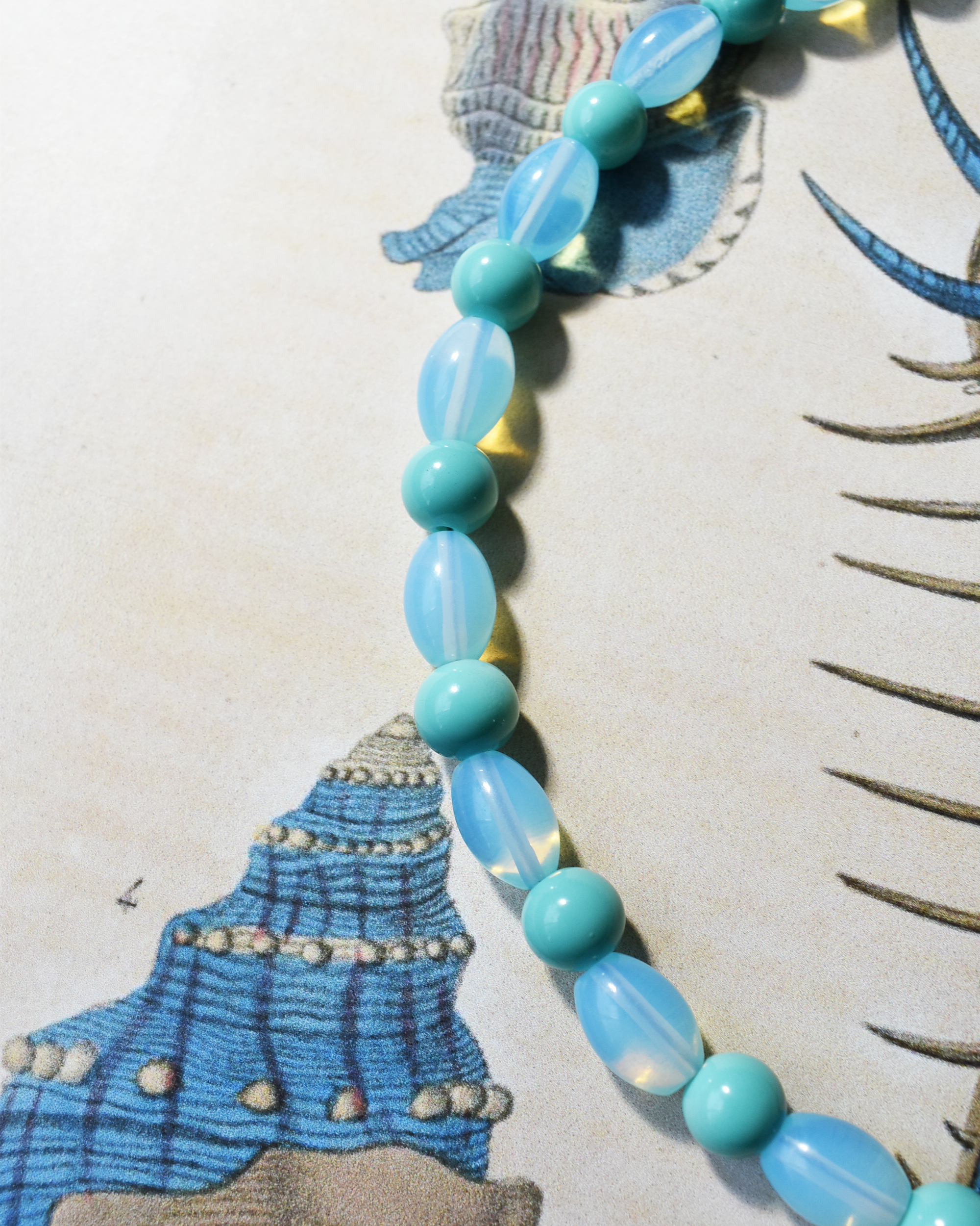'Turquoise Tide' Bead Necklace