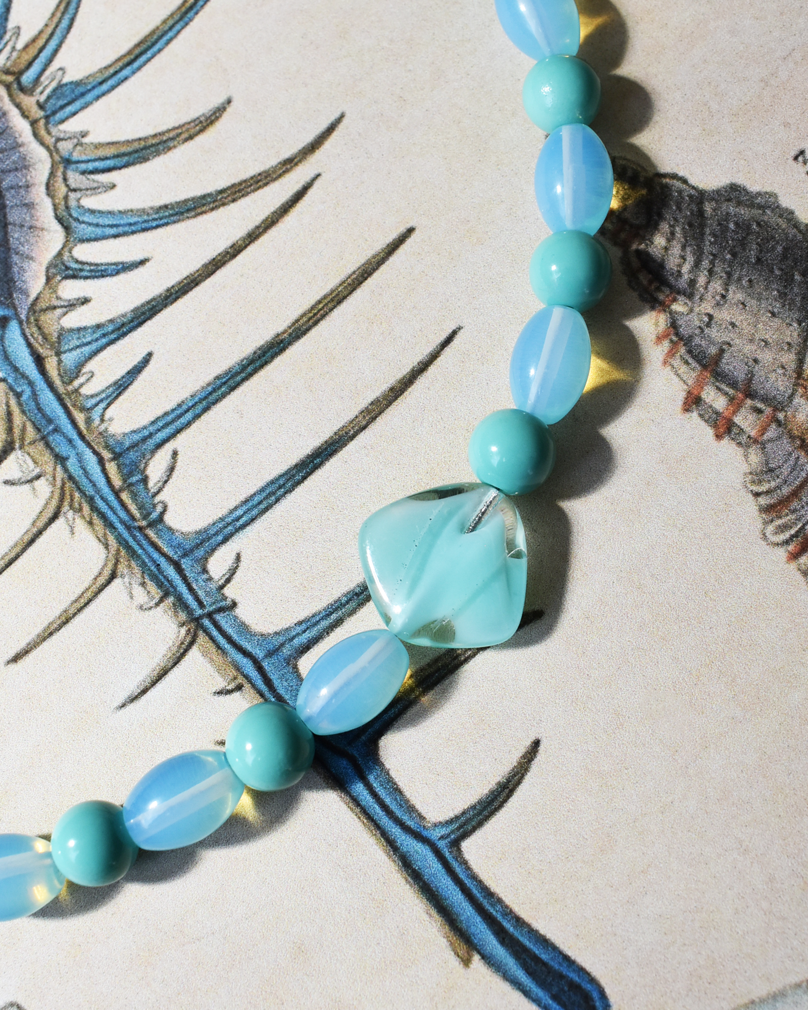 'Turquoise Tide' Bead Necklace