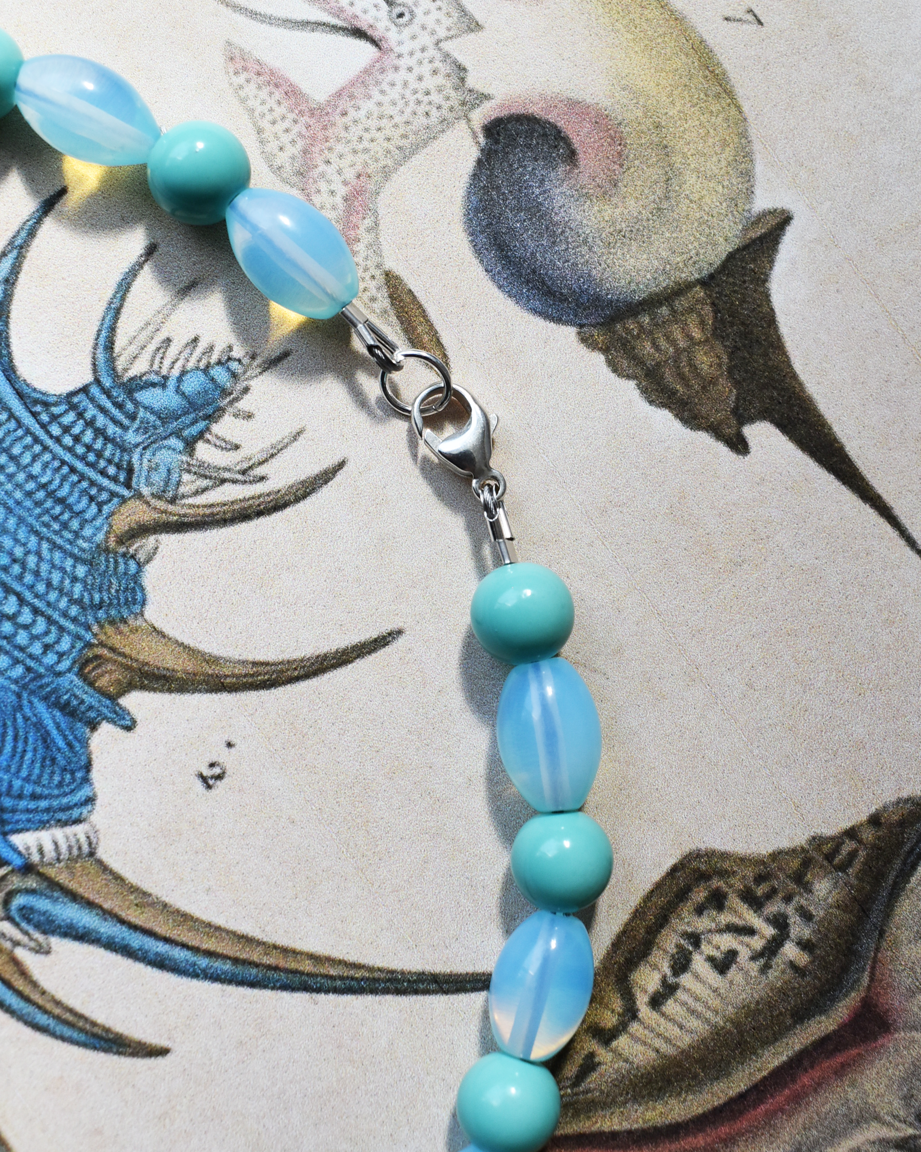 'Turquoise Tide' Bead Necklace