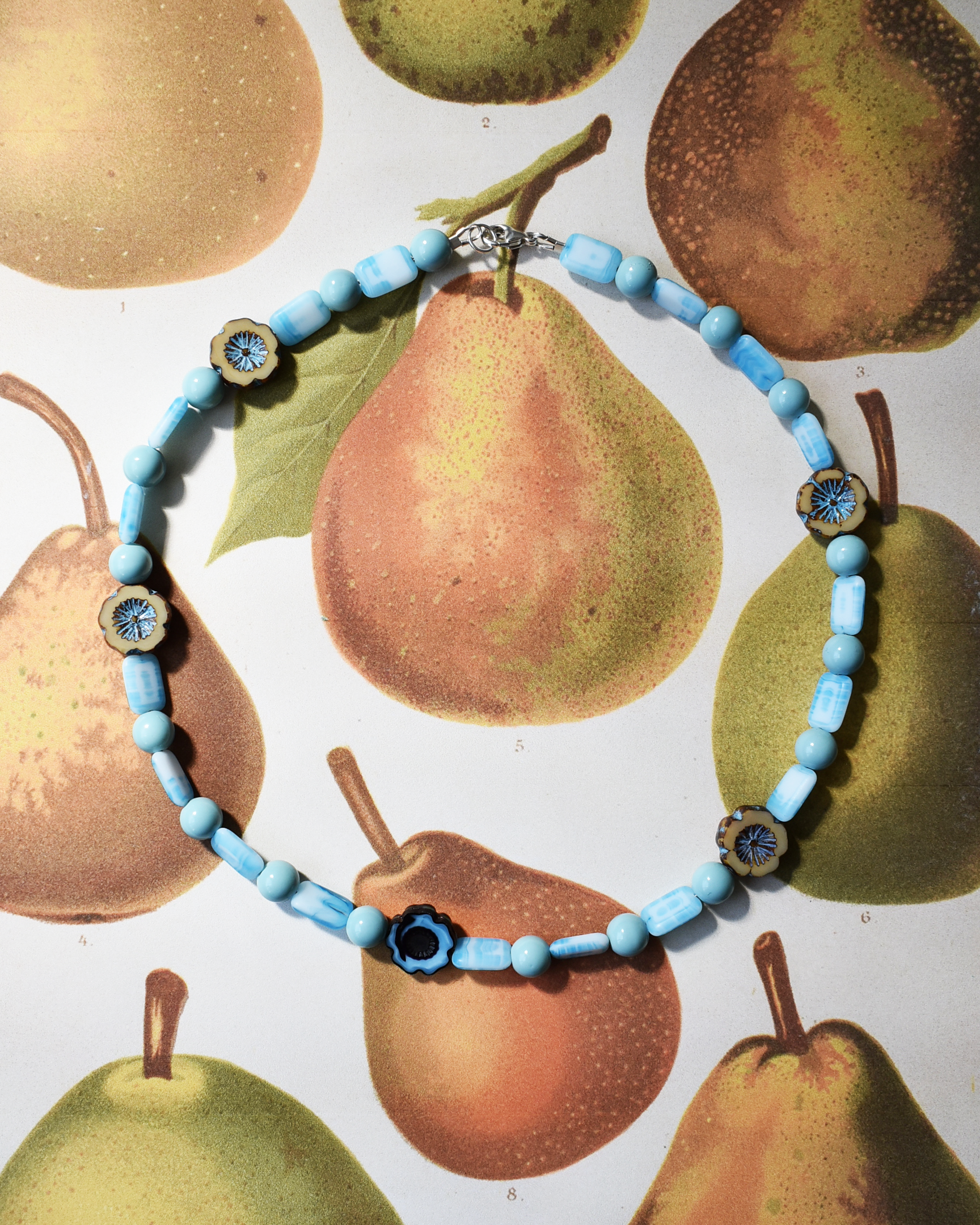 'Coastal Bloom' Bead Necklace