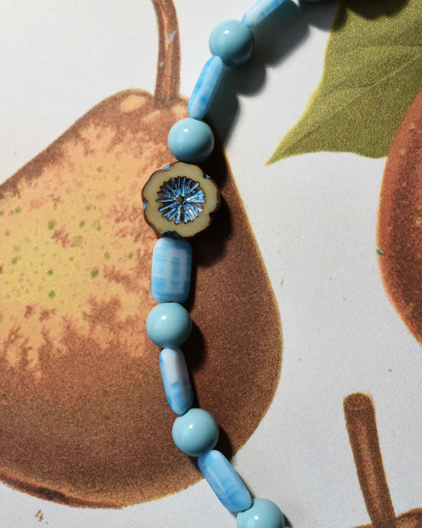 'Coastal Bloom' Bead Necklace