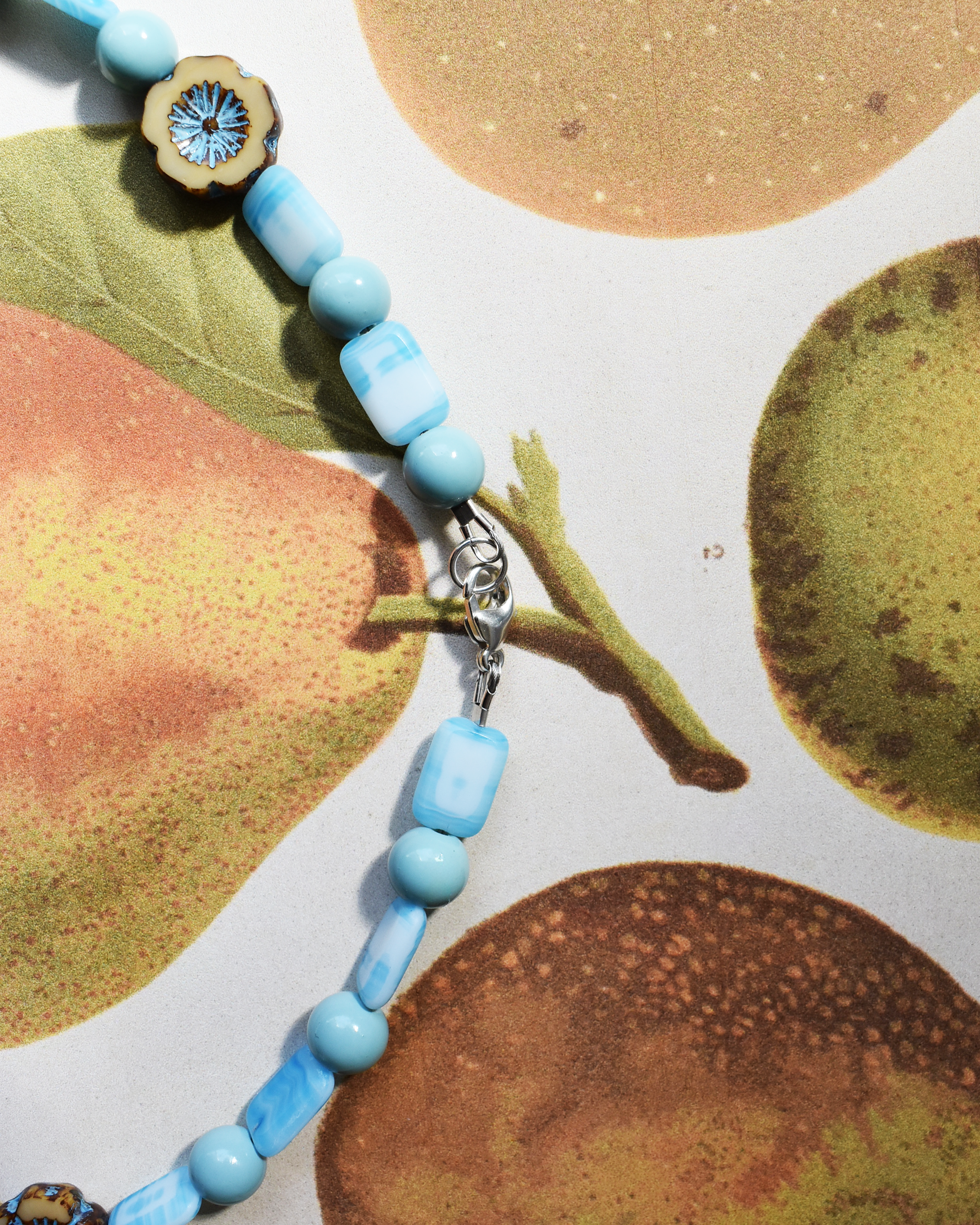 'Coastal Bloom' Bead Necklace