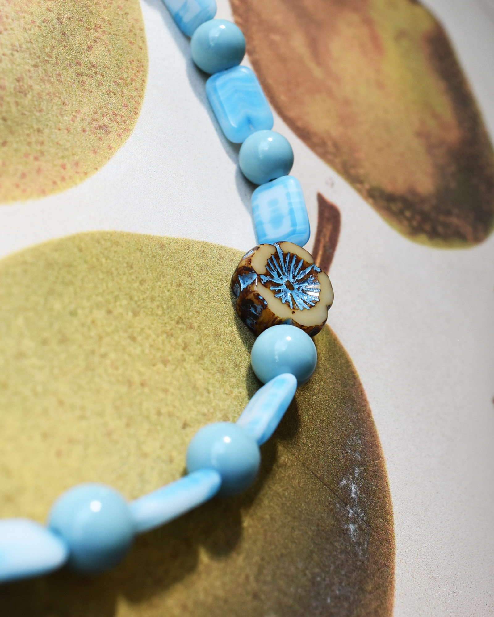 'Coastal Bloom' Bead Necklace