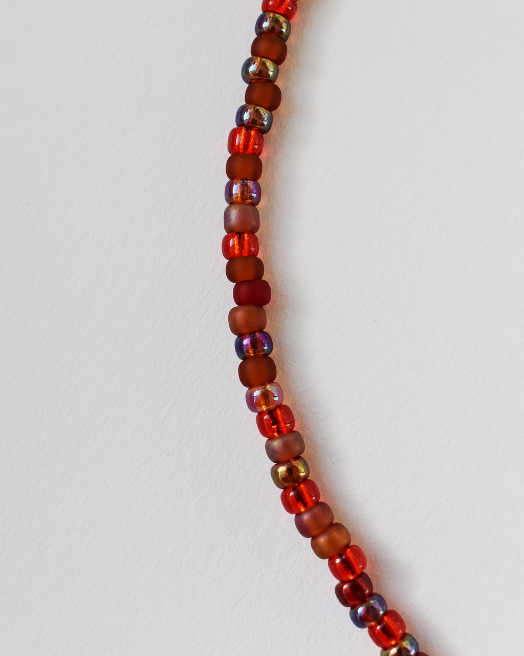 Red 'Half & Half' Freshwater Pearl Necklace