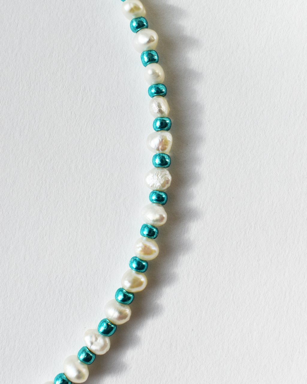 Turquoise 'Half & Half' Freshwater Pearl Necklace