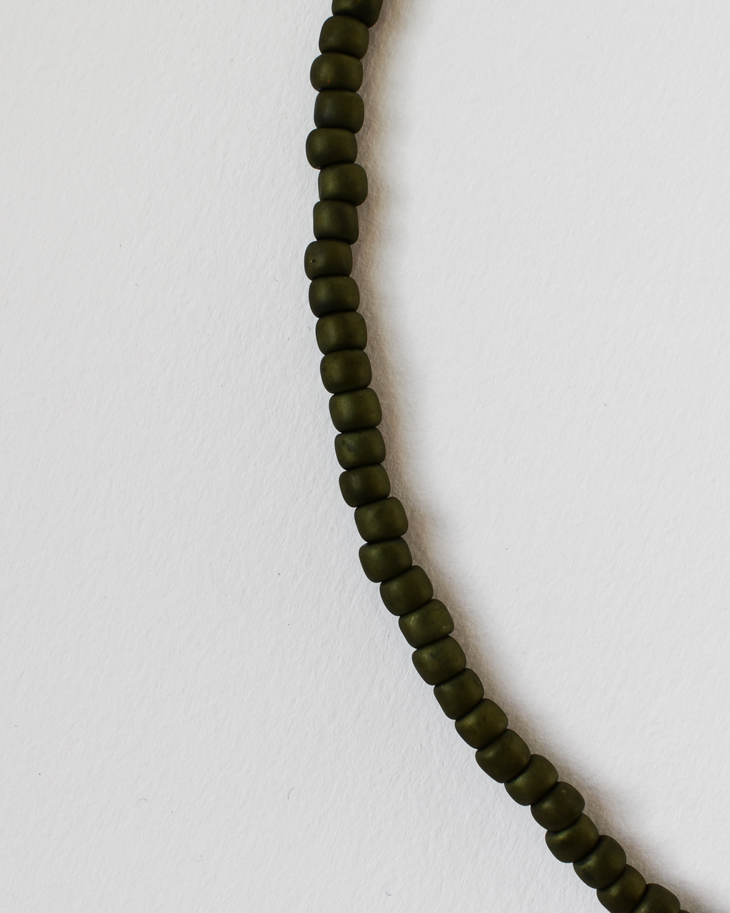 Olive Green 'Half & Half' Freshwater Pearl Necklace