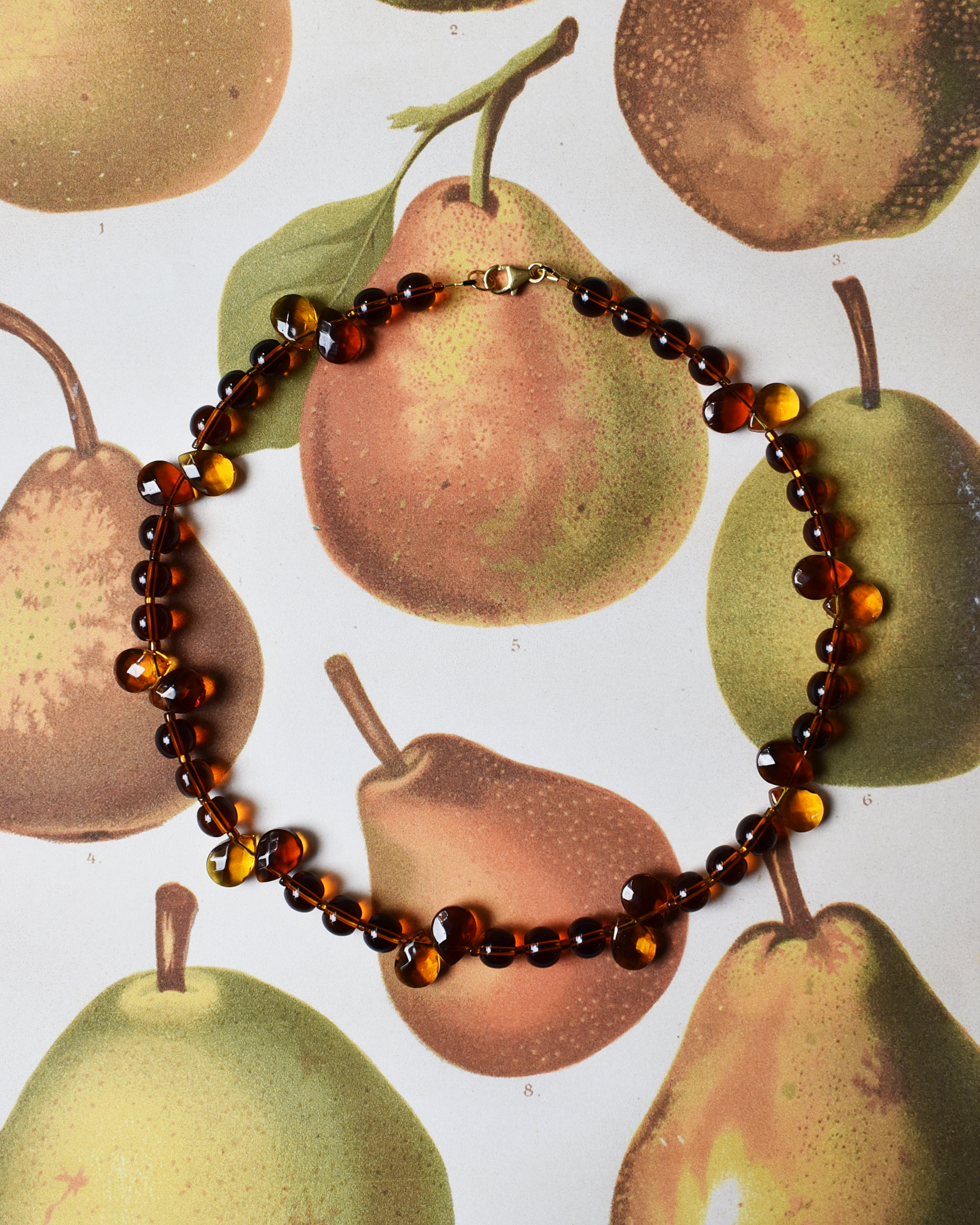 'Golden Brown' Bead Necklace
