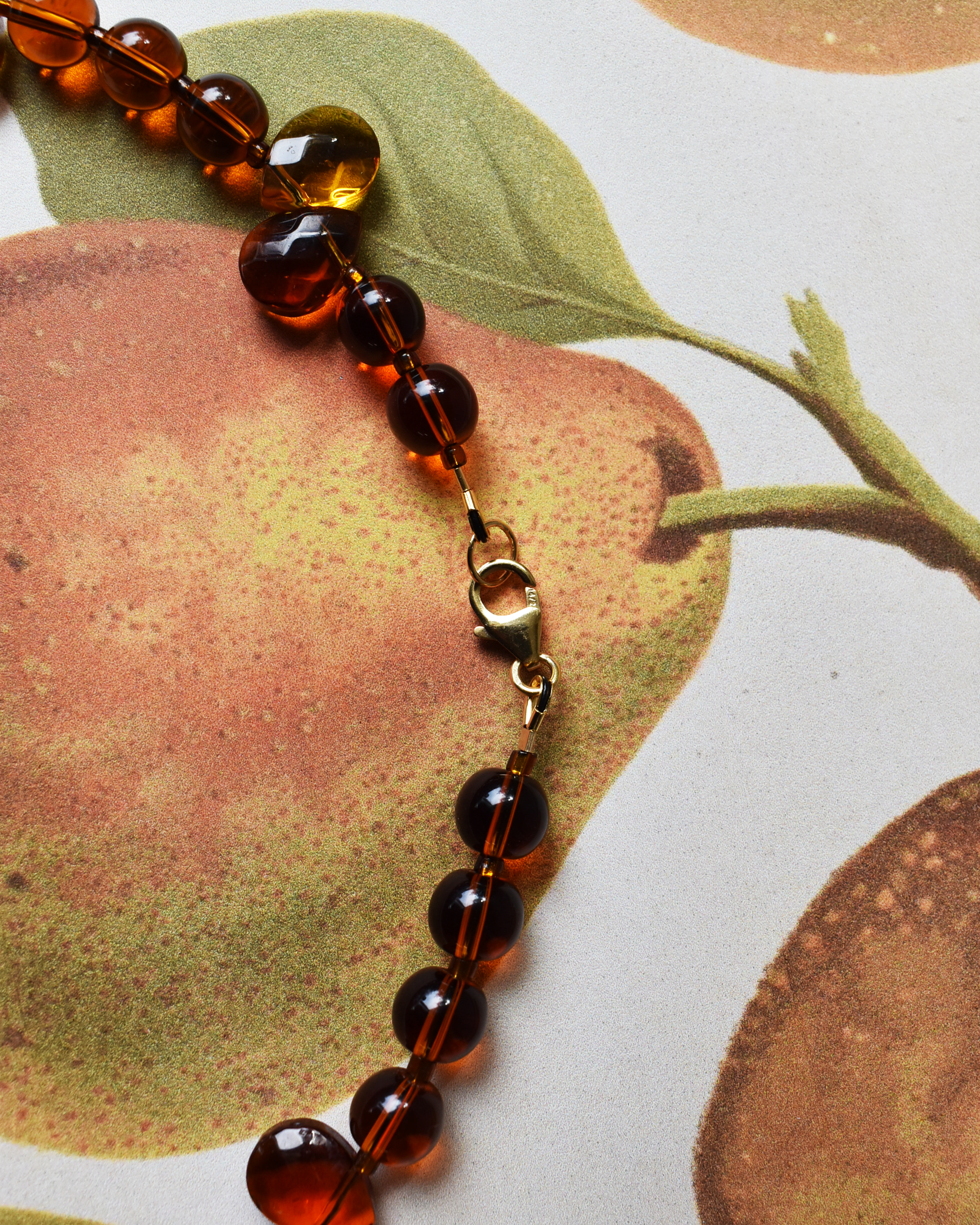 'Golden Brown' Bead Necklace