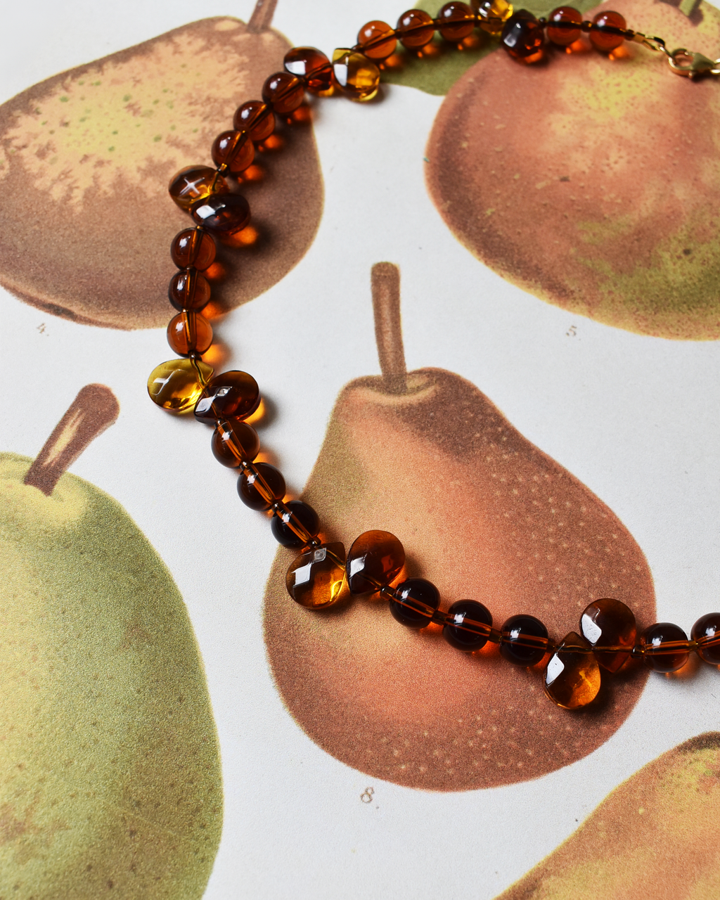 'Golden Brown' Bead Necklace