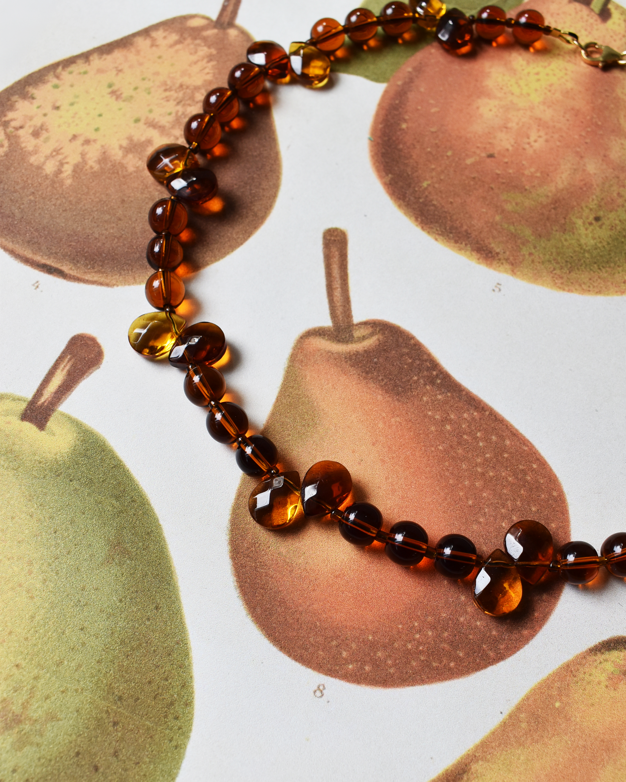 'Golden Brown' Bead Necklace