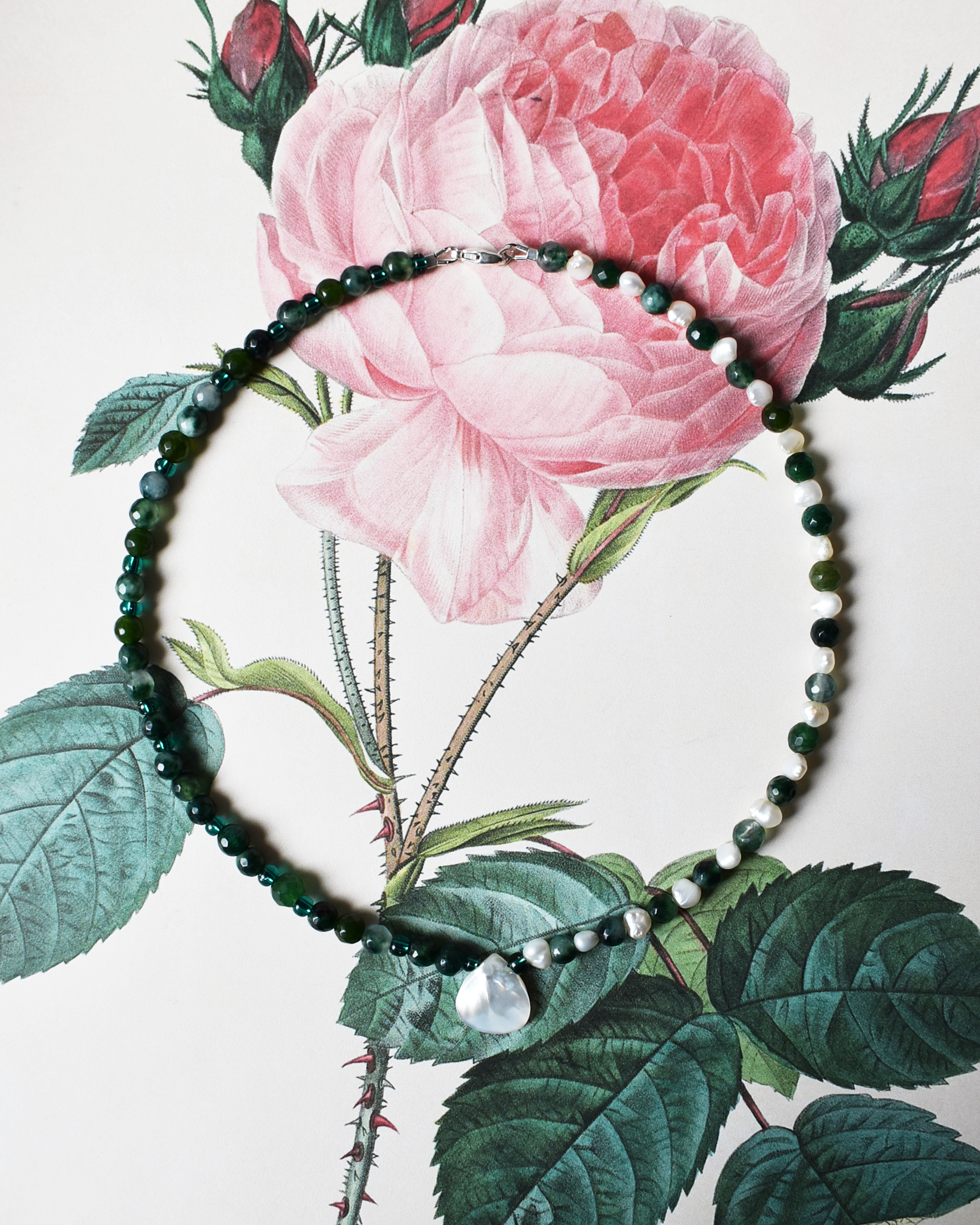 'Half & Half' Jade Necklace