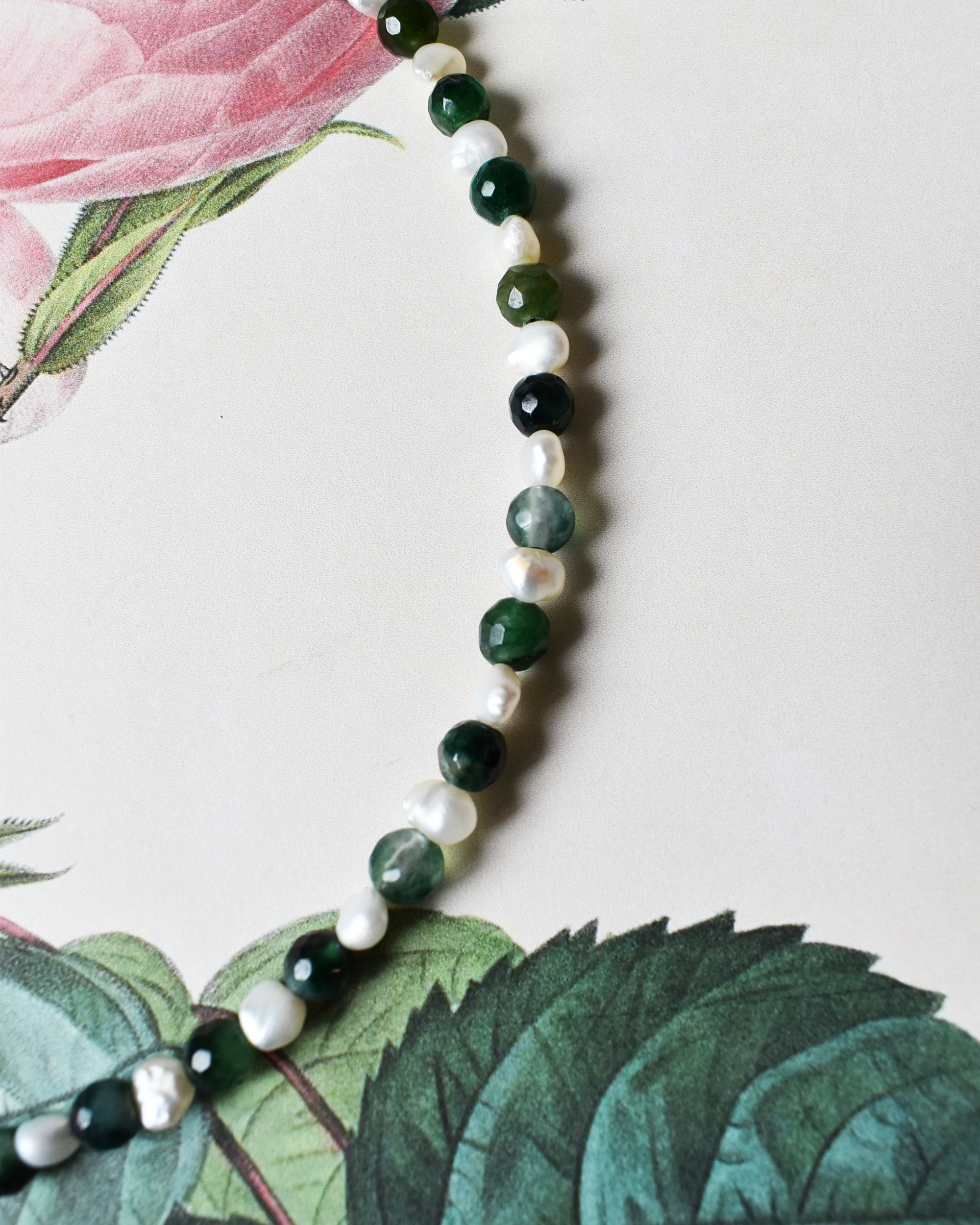 'Half & Half' Jade Necklace