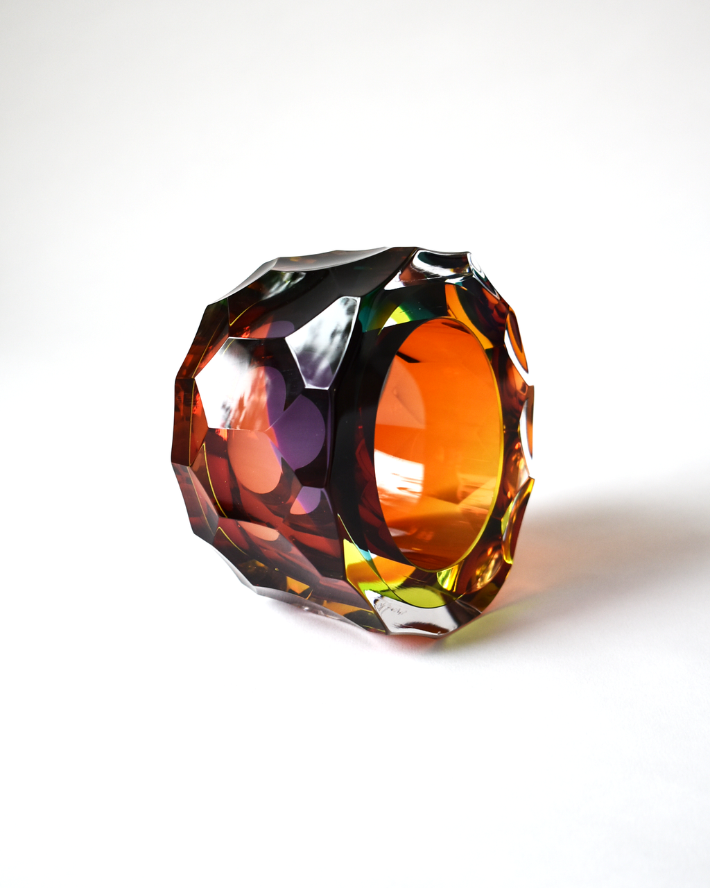 Rainbow Hues 'Deep Cut Slice' Sculpture