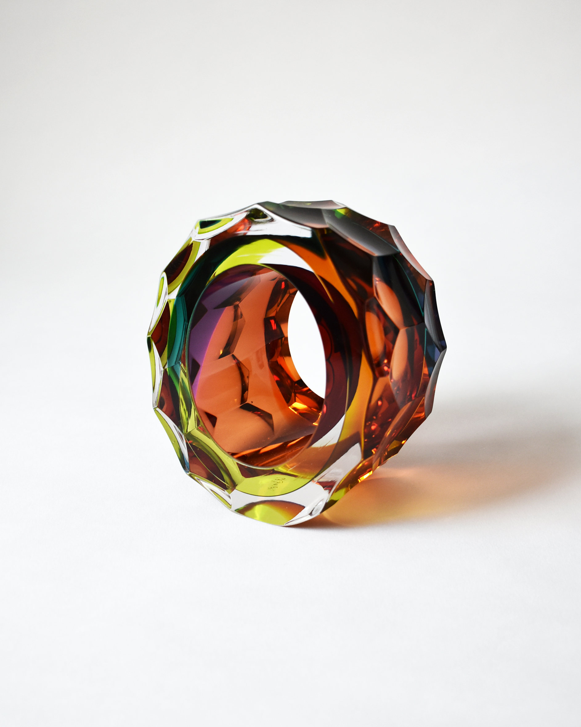 Rainbow Hues 'Deep Cut Slice' Sculpture