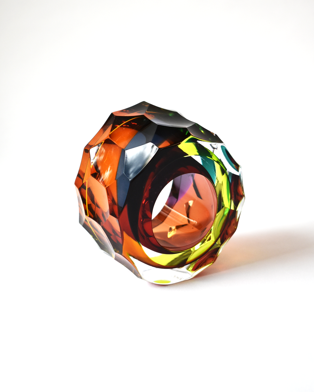 Rainbow Hues 'Deep Cut Slice' Sculpture