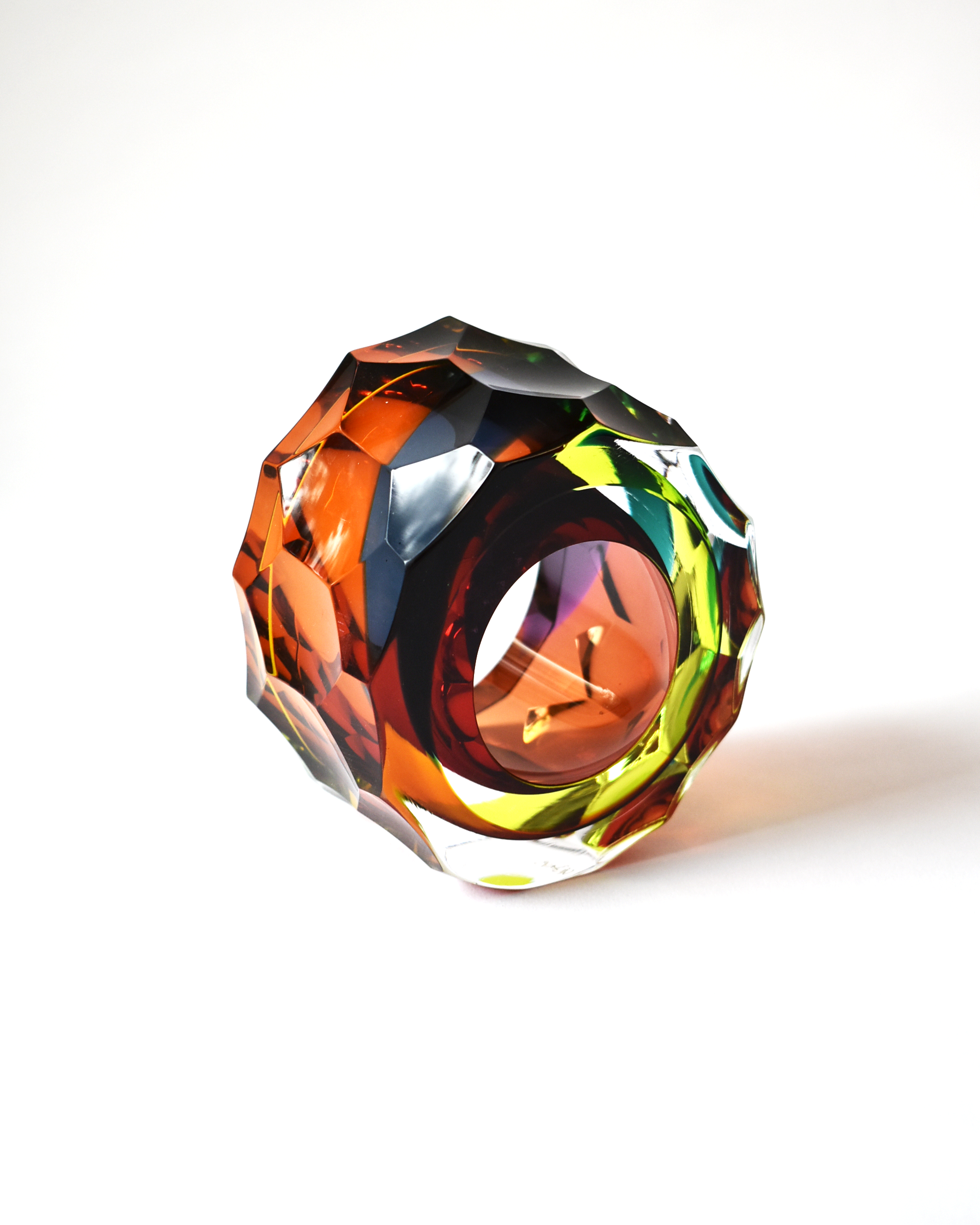 Rainbow Hues 'Deep Cut Slice' Sculpture