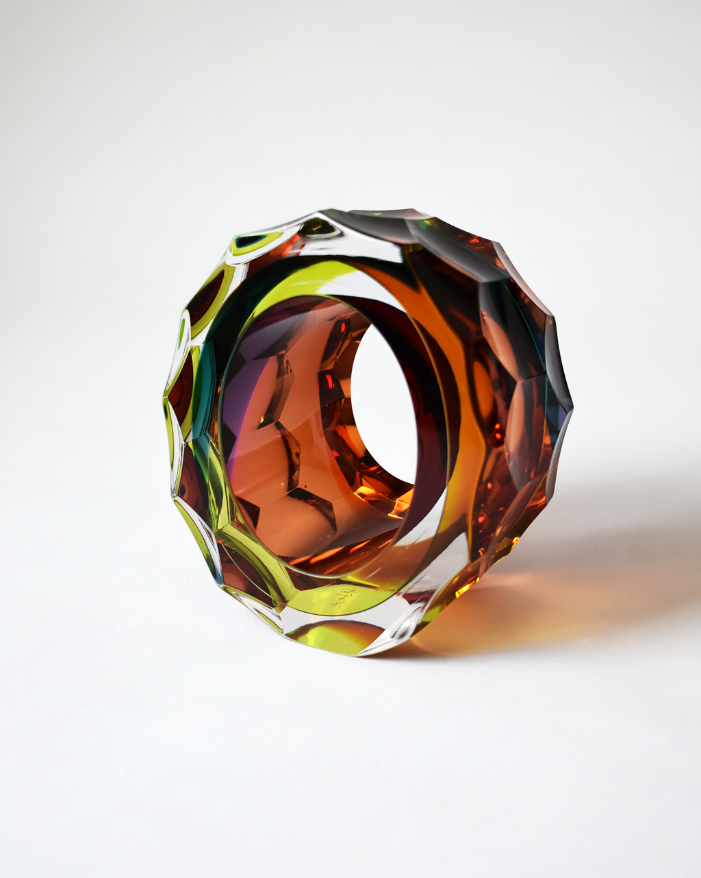 Rainbow Hues 'Deep Cut Slice' Sculpture