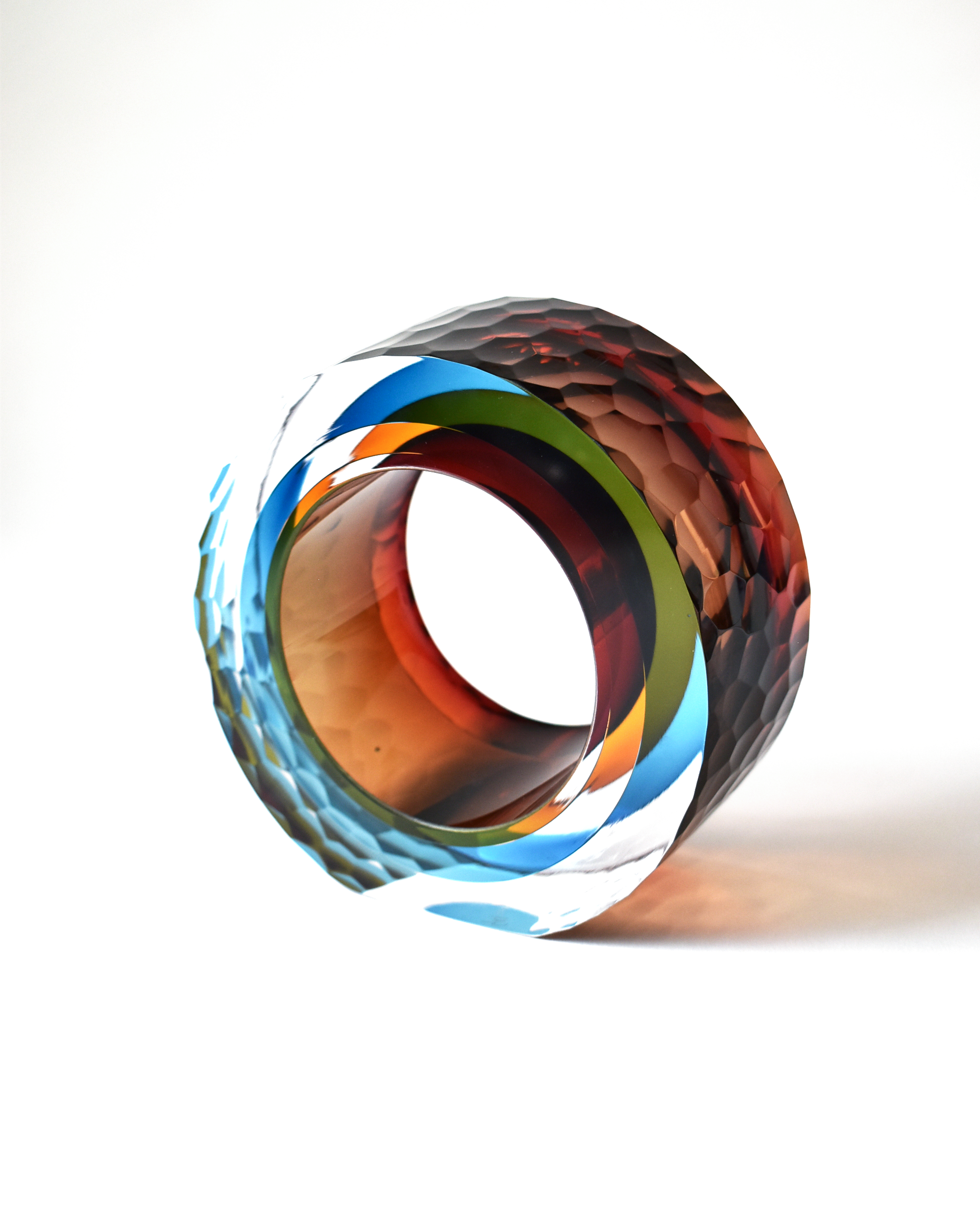 Large Colourful 'Deep Cut Slice' Sculpture
