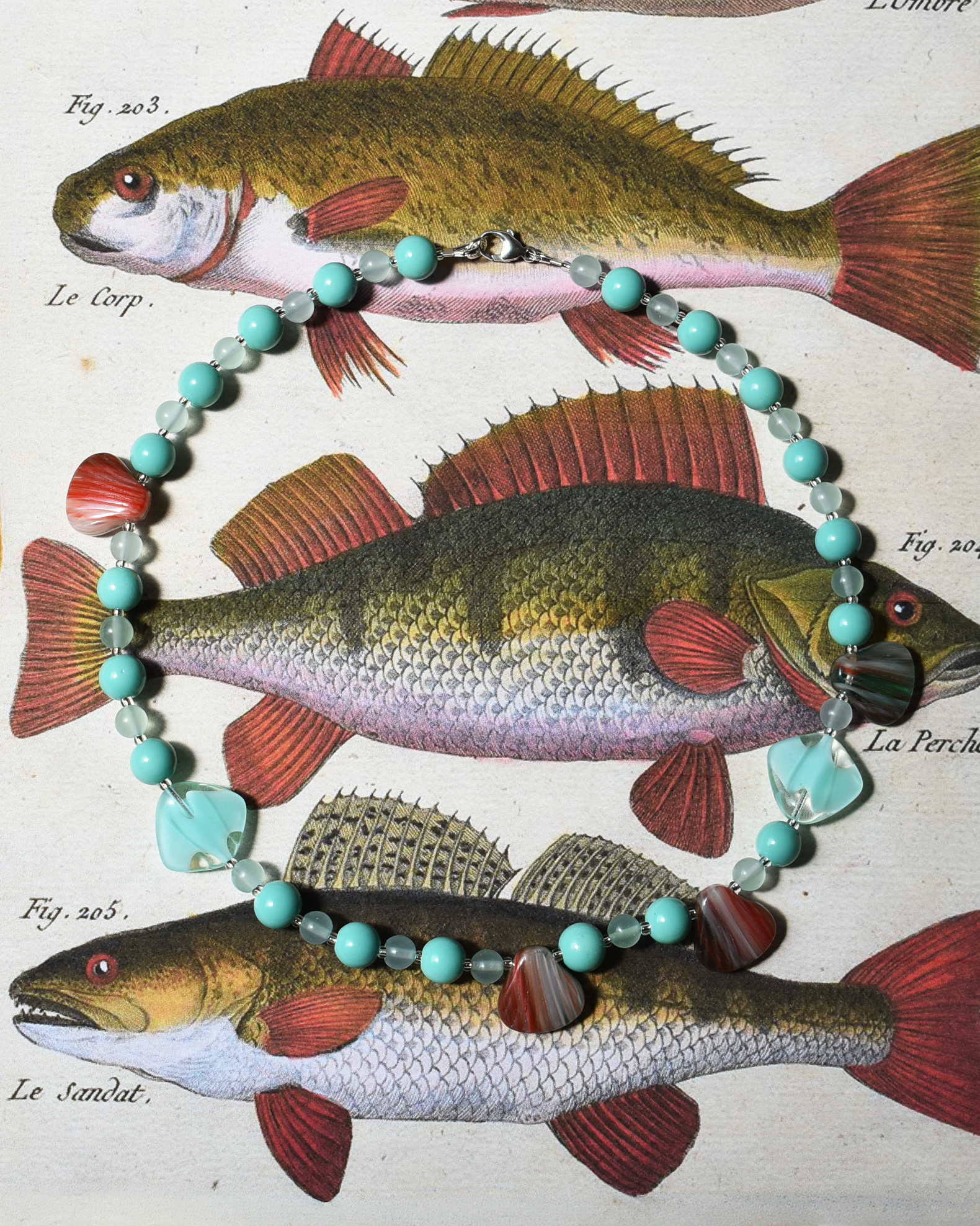 'Turquoise Tide' Bead Necklace