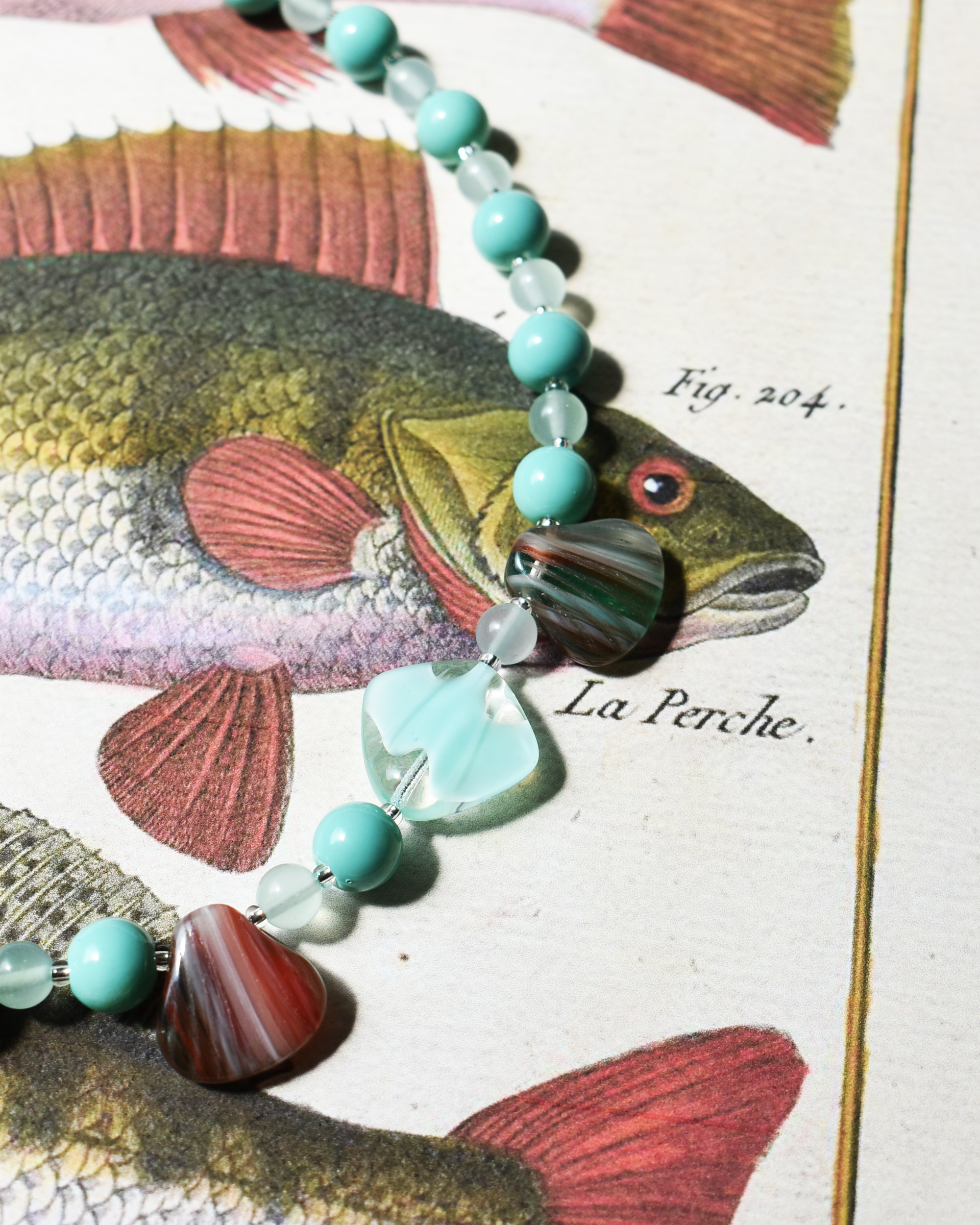 'Turquoise Tide' Bead Necklace