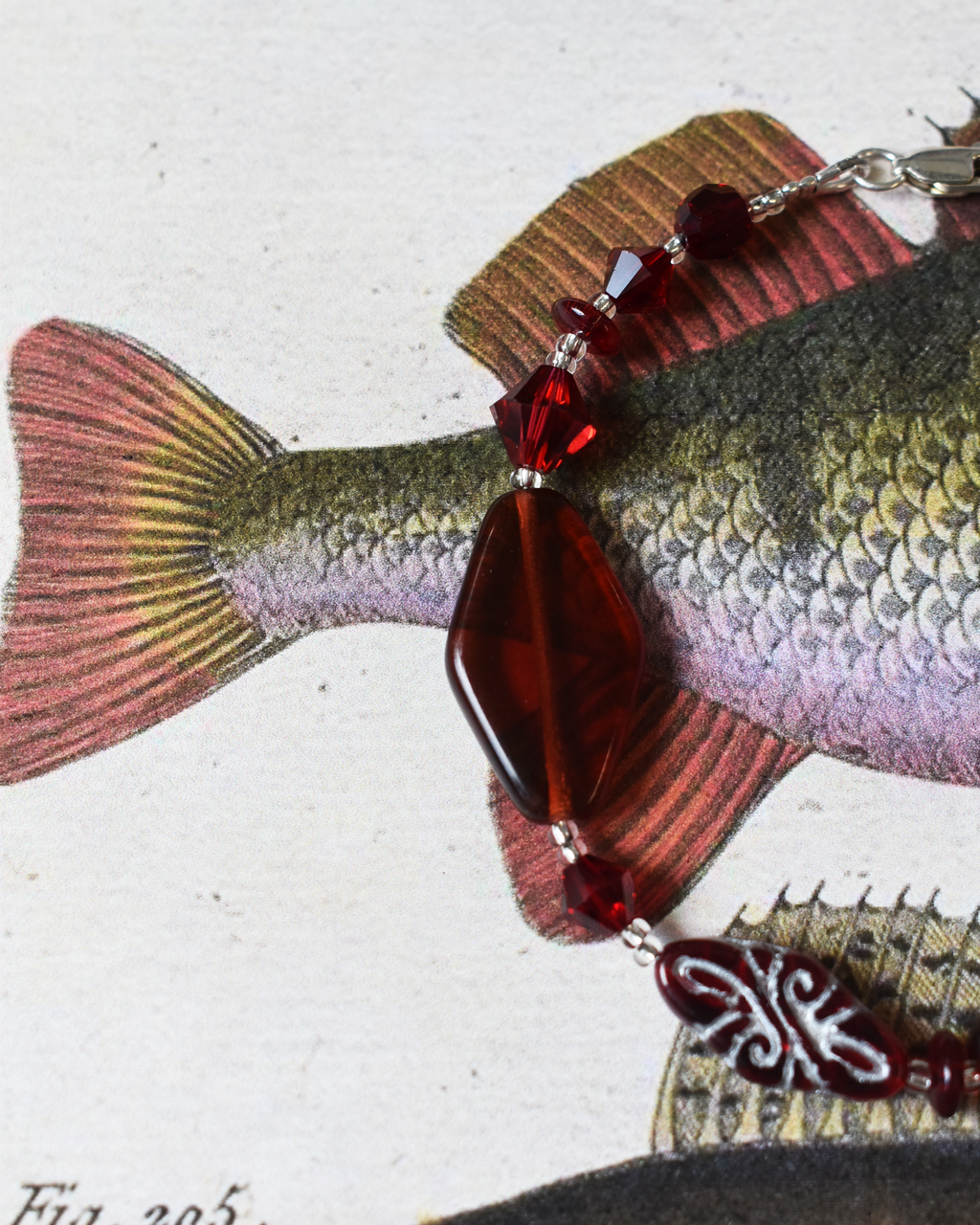 'Bohemian Red' Bead Bracelet