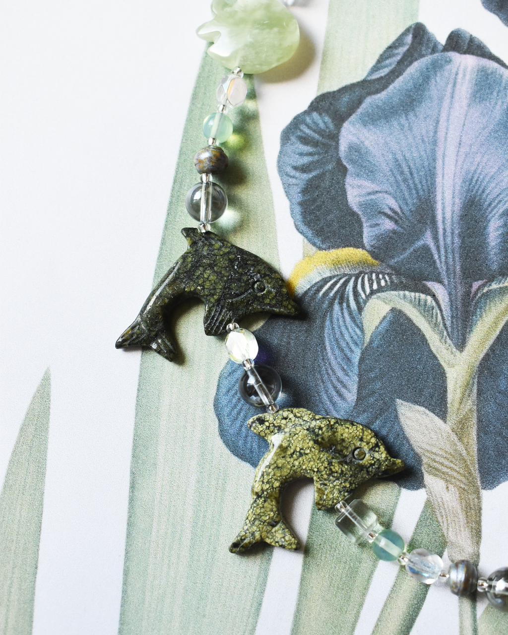 'Sea & Serpentine' Bead Necklace